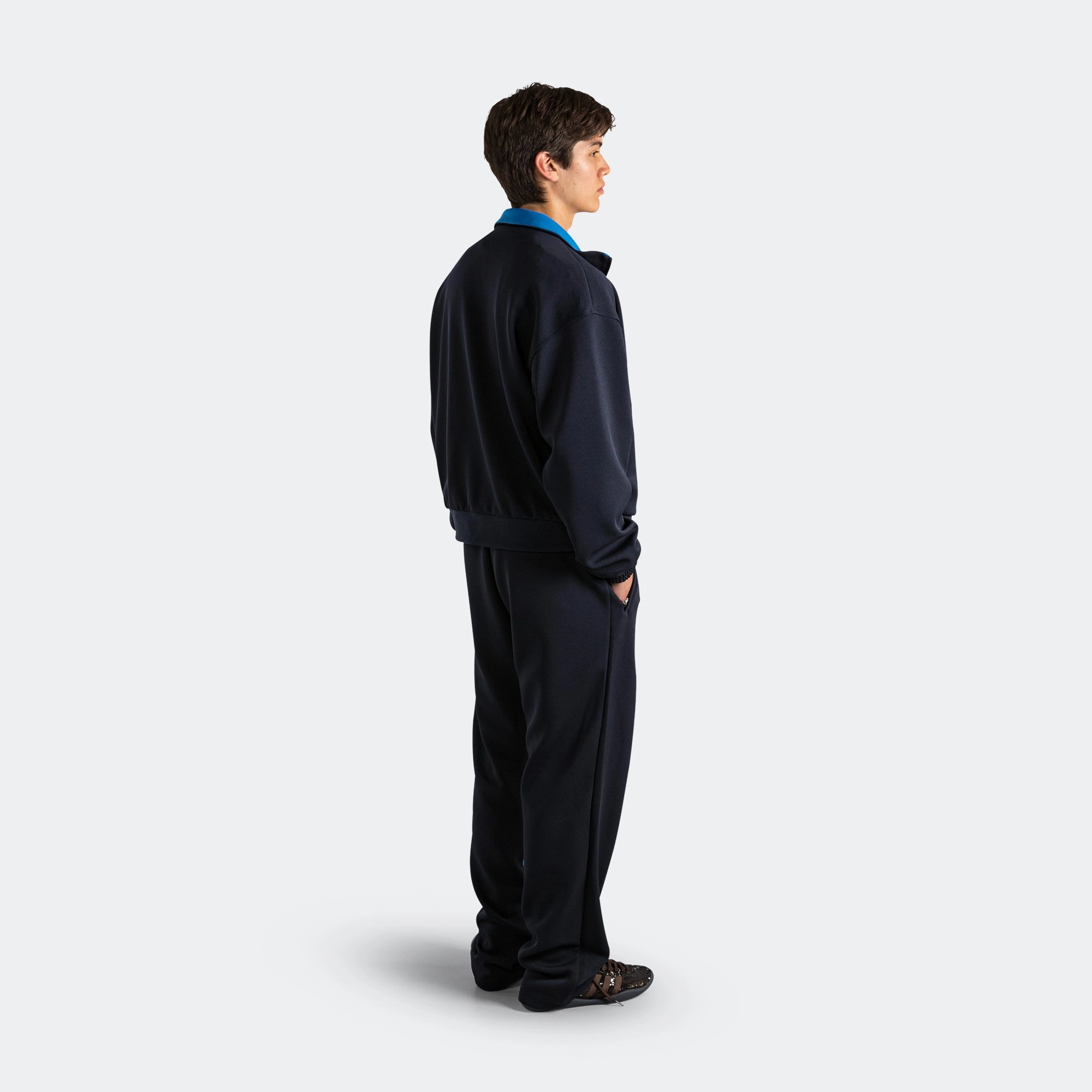Premium Quality Pique Track Pant x Wales Bonner - Night Navy