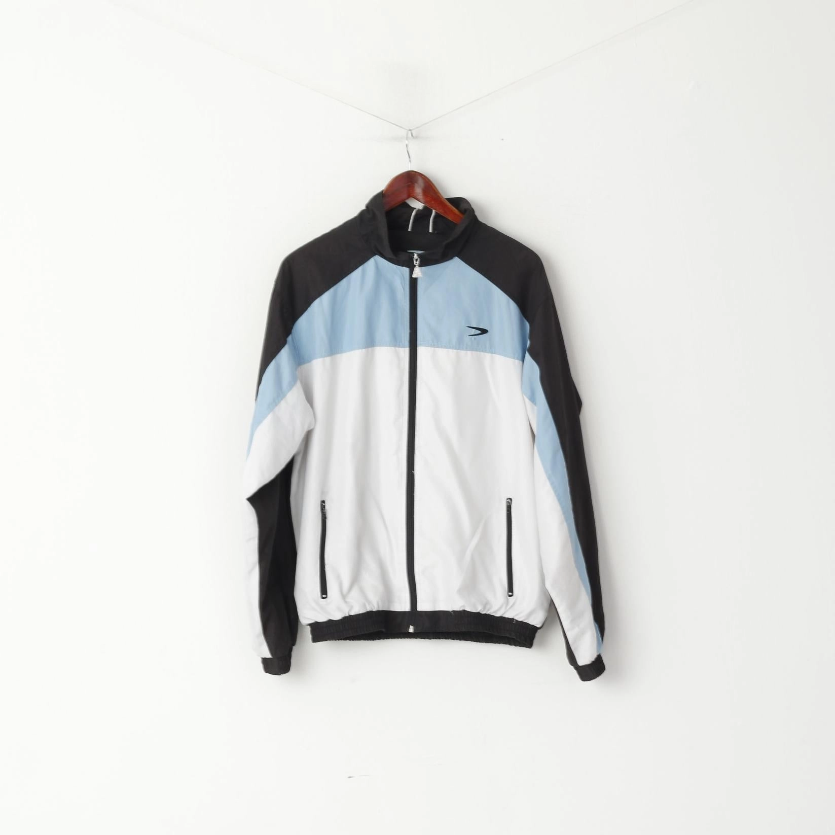 Situation Pirelli Men M Jacket Black White Lightweight Full Zipper Mesh Lined Sportswear Top