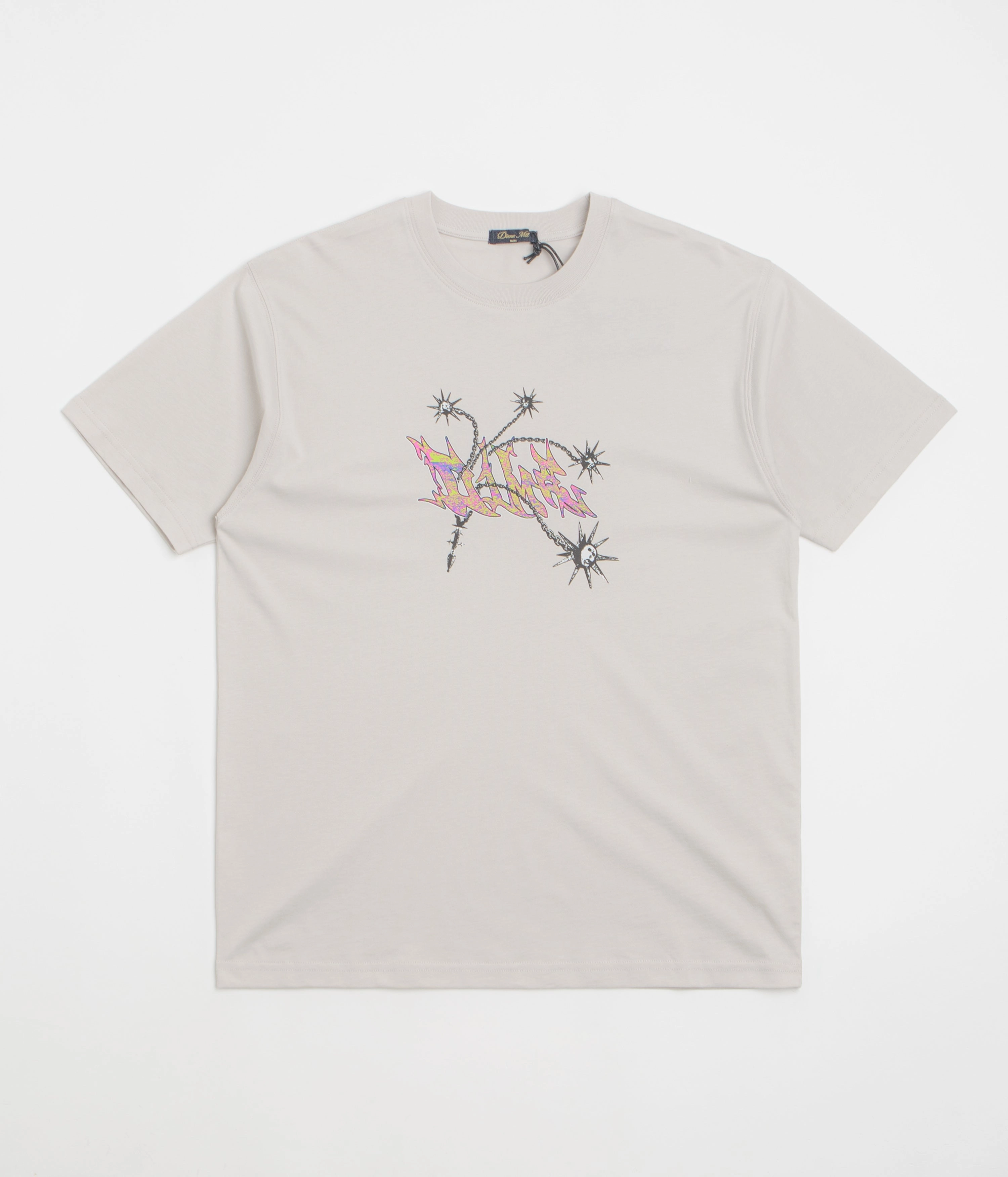 Fashion-Forward Look Breathable Look Dime Flail T-Shirt - Cement