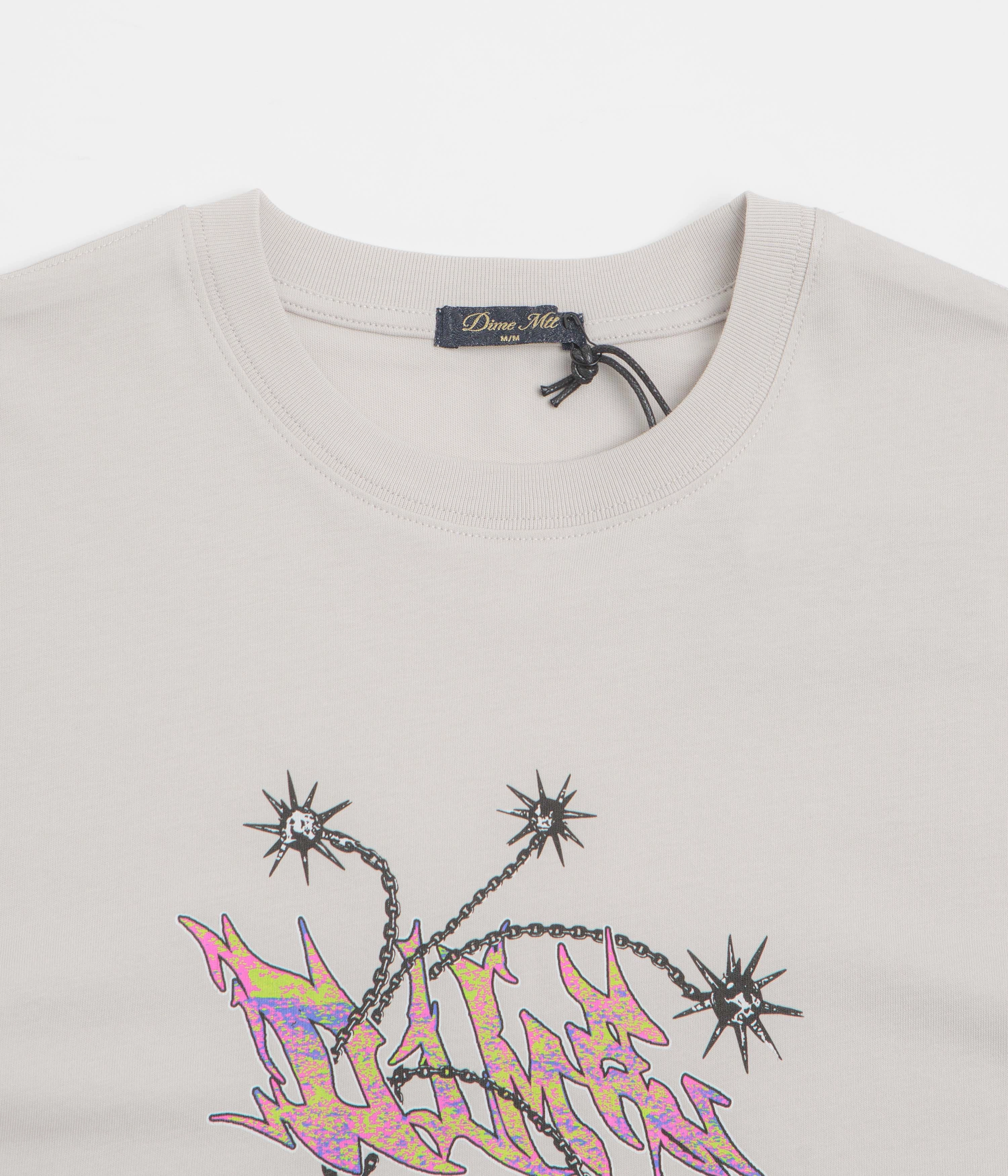 Dime Flail T-Shirt - Cement Relaxed and Easy
