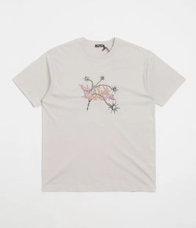 Dime Flail T-Shirt - Cement Recycled Polyester Blend Functional Comfort