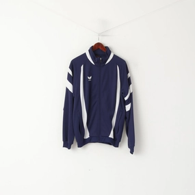 Erima Men L Sweatshirt Navy Vintage Sport SC Nestle Frankfurt Full Zipper Track Top product fuzzy coziness