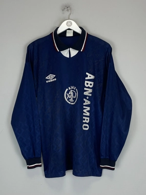 1994/95 AJAX L/S *PROTOTYPE* AWAY SHIRT (L) UMBRO Full Sleeve Design