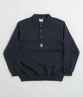 Generic Poetic Collective Heavy Polo Sweatshirt - Dark Navy