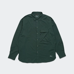 Luxury Feel Ombre look PLC Excursion Shirt - Green