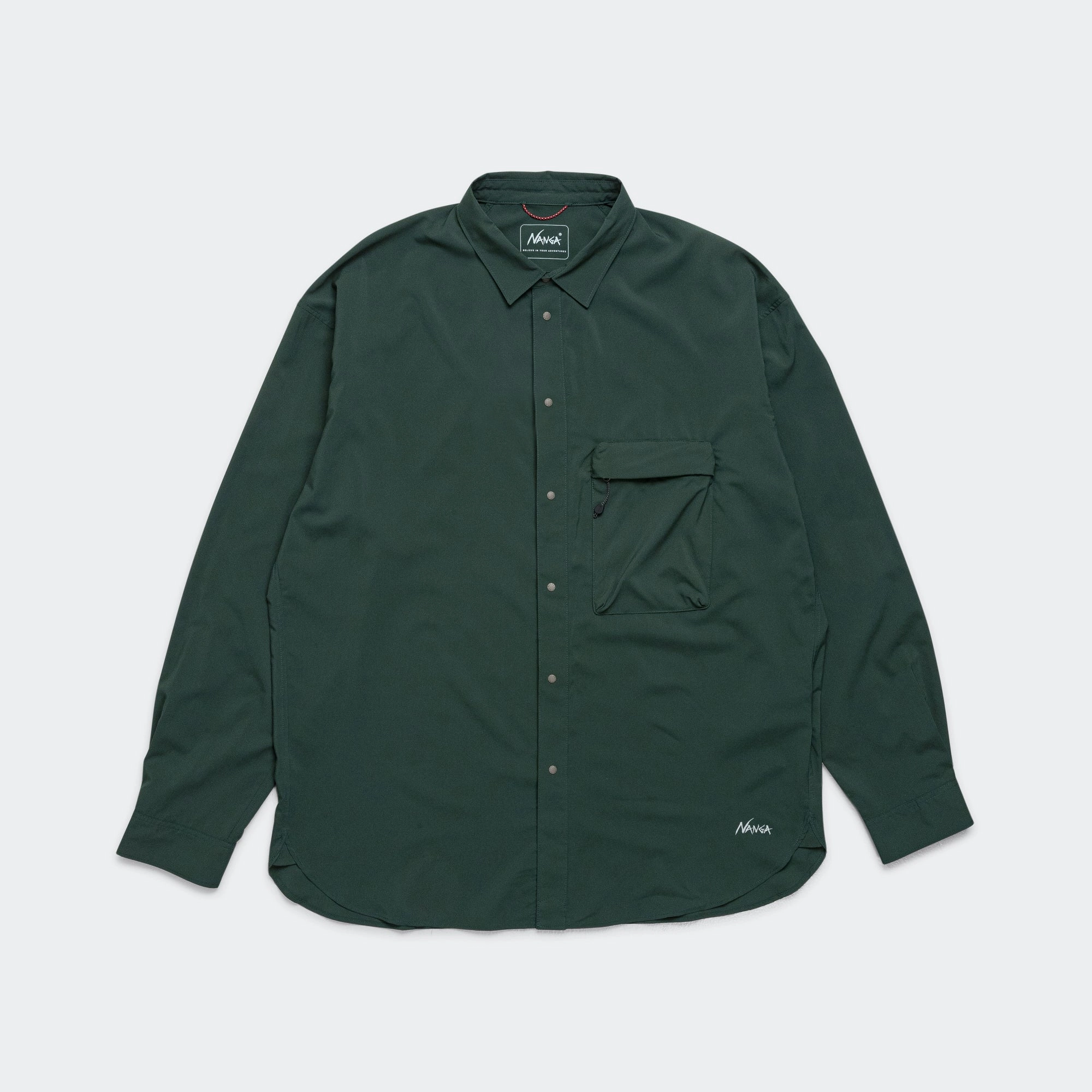Luxury Feel Ombre look PLC Excursion Shirt - Green