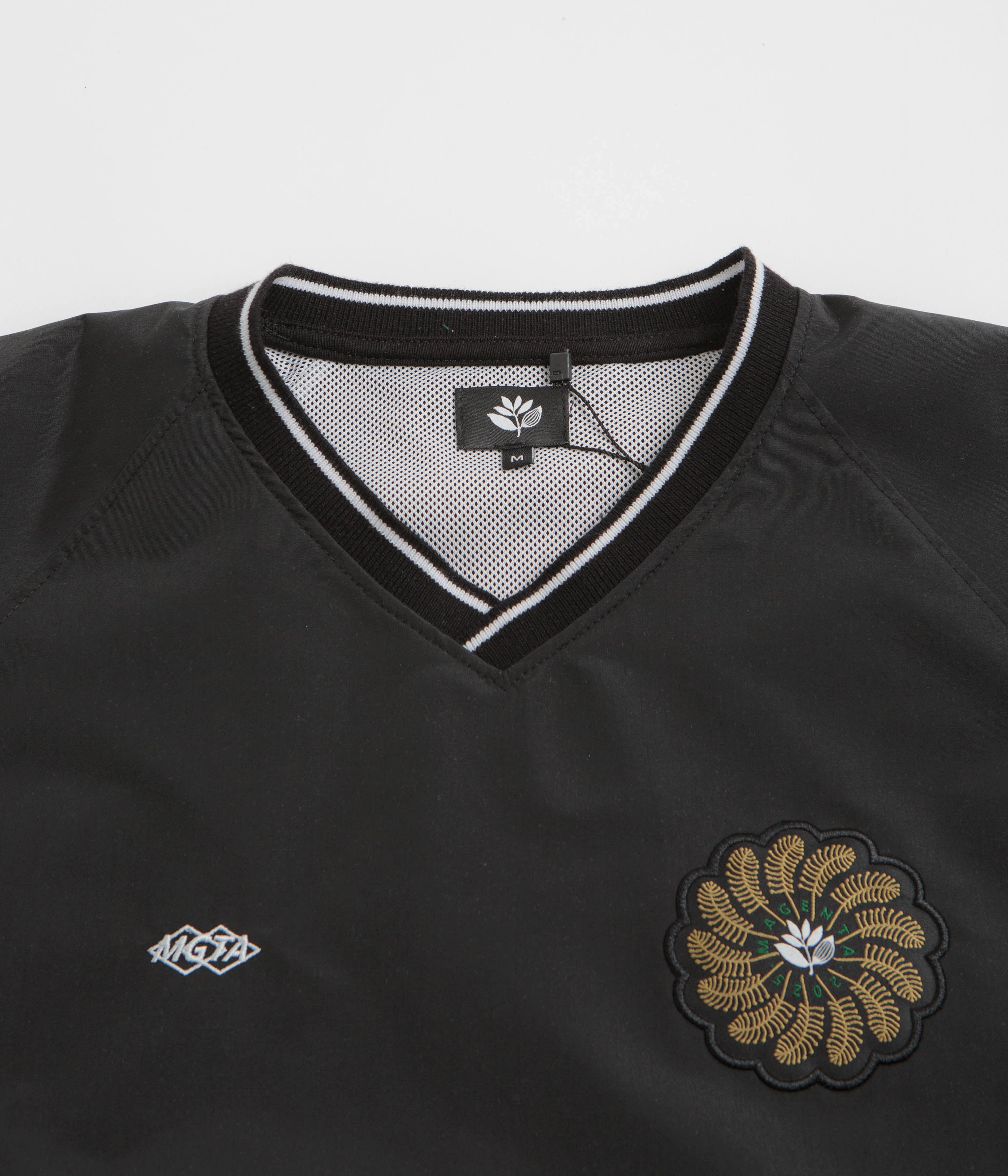 Cold Weather Wear budget-friendly Magenta Tres Tech V Neck Sweatshirt - Black