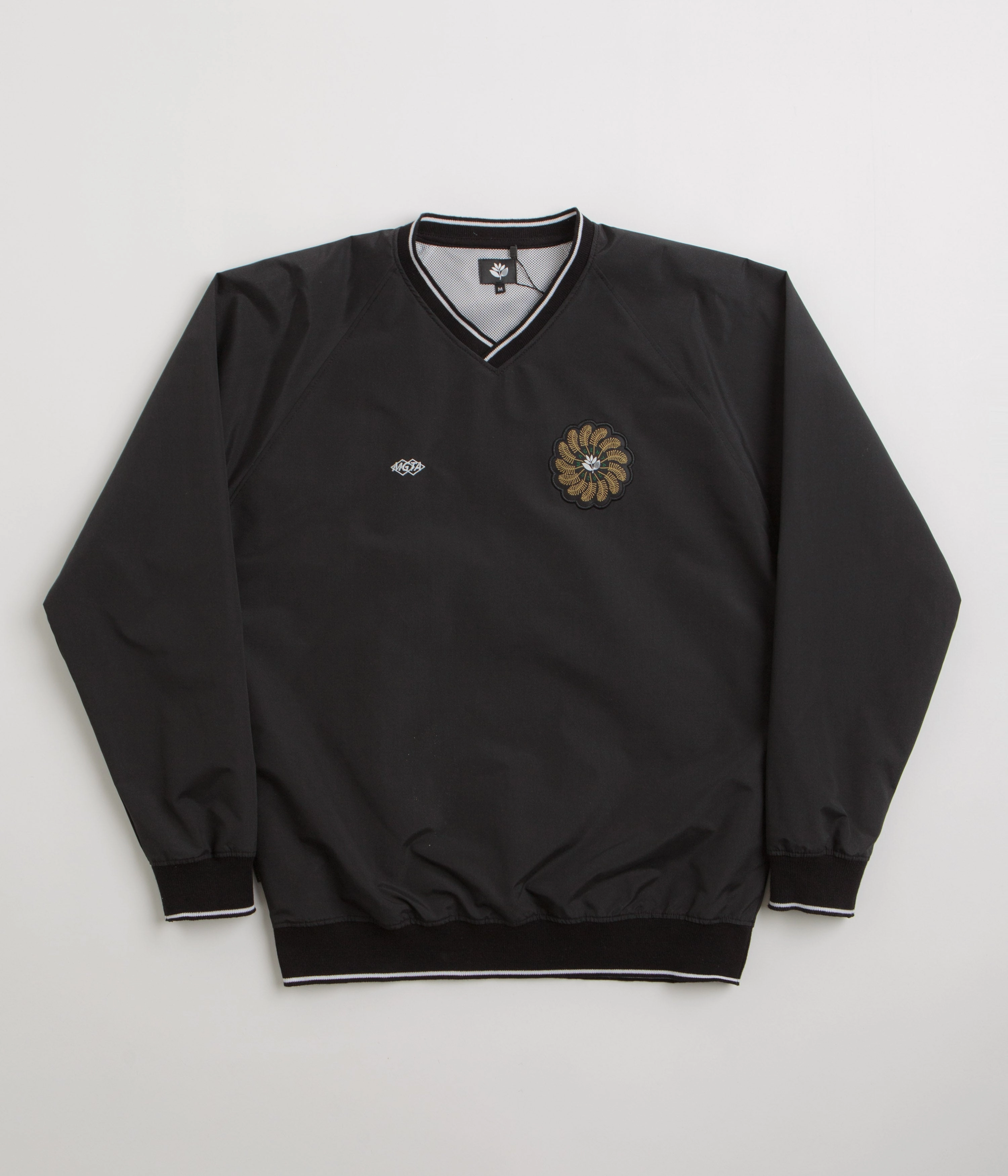 Easy Look Magenta Tres Tech V Neck Sweatshirt - Black