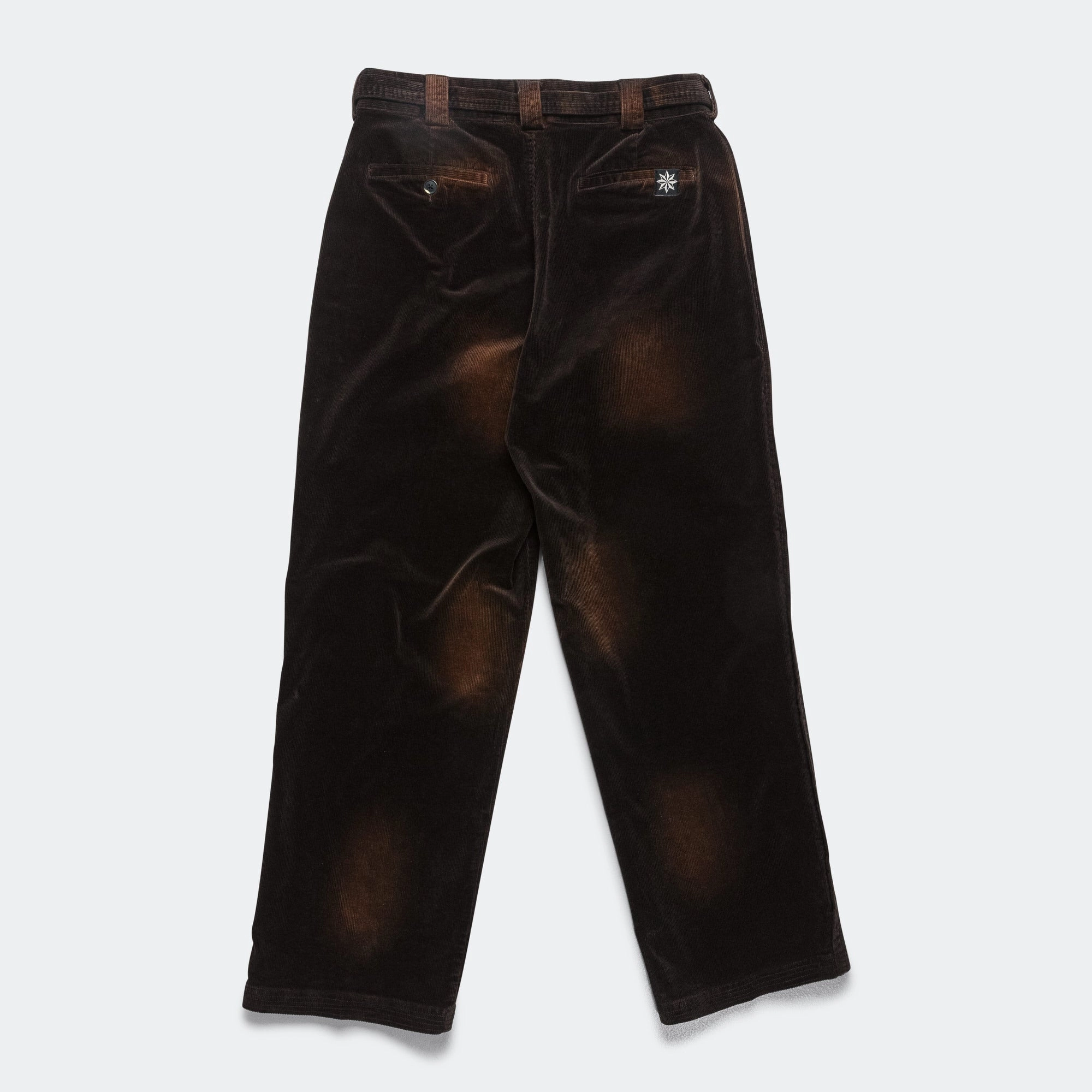 Cozy Layering Pleated Work Pant - Washed Brown