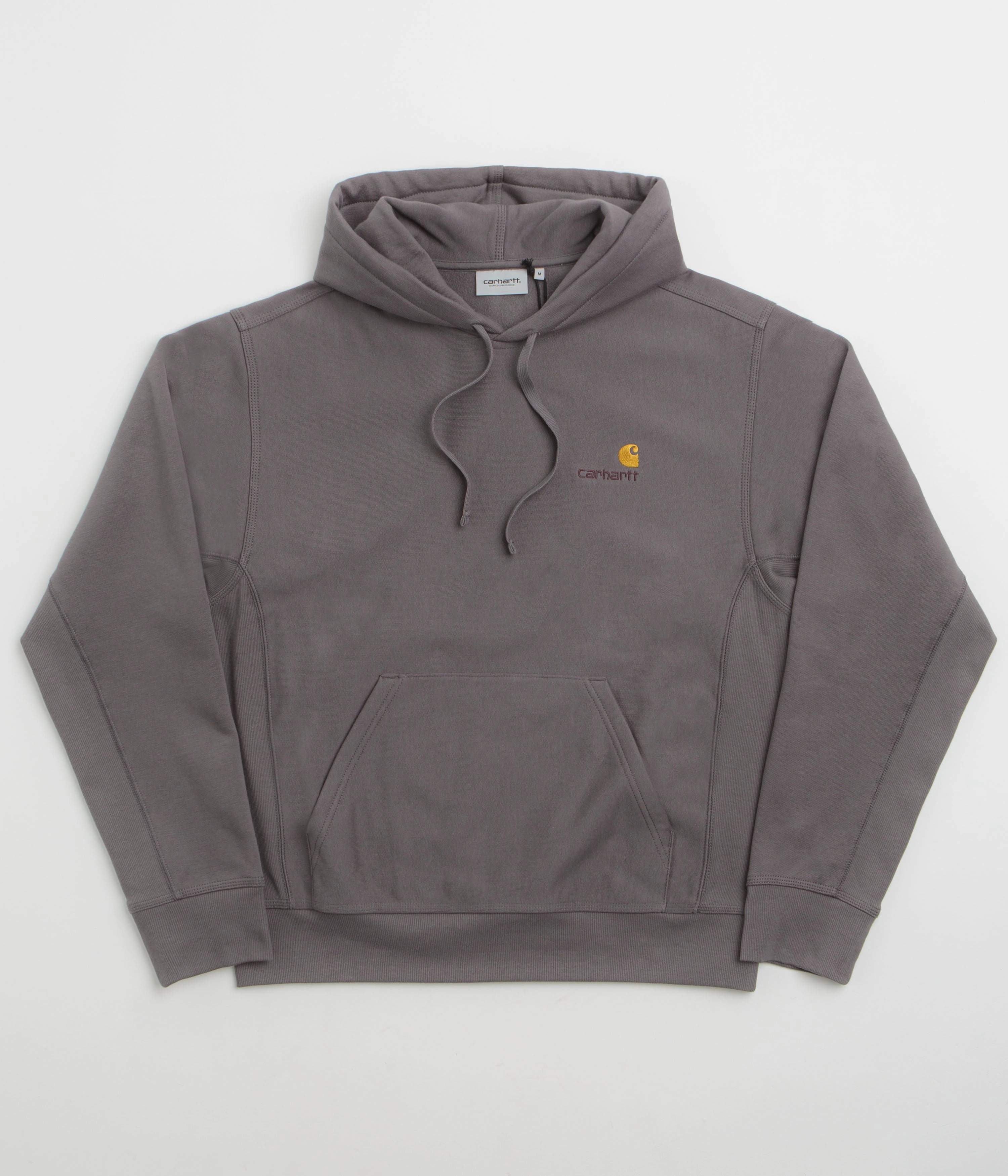 Carhartt American Script Hoodie - Porphyry Relaxed Comfort