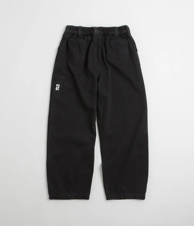 Poetic Collective Denim Balloon Pants - Black Street Fashion Breathable Layered Basics