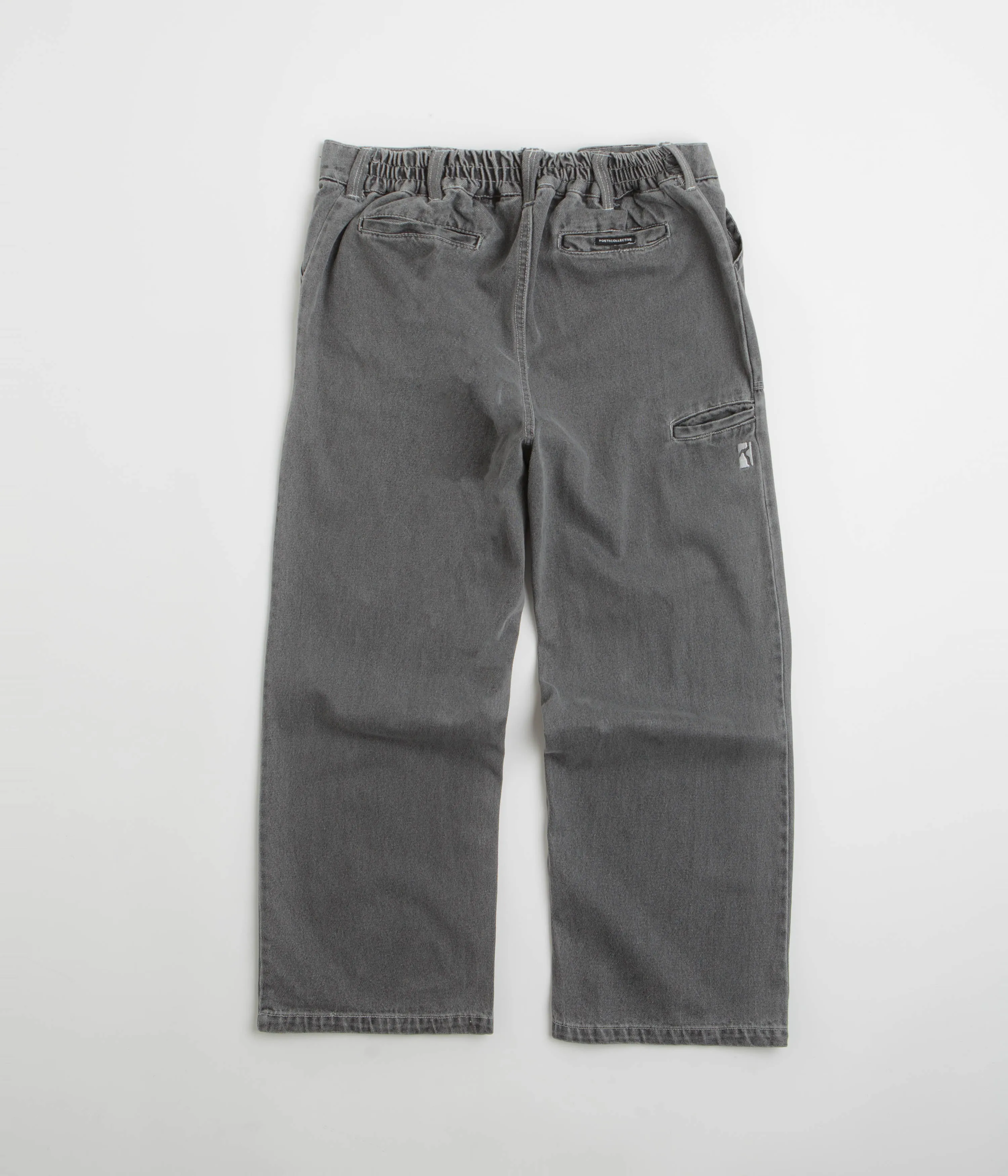 Poetic Collective Painter Pants - Grey Washed Denim Neutral Daily Wear Go To Look