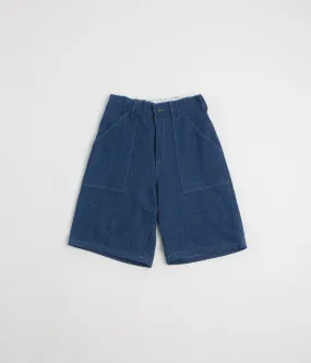 Leather Look Poetic Collective Painter Shorts - Classic Wash
