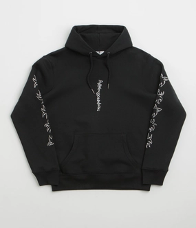 Stylish Layer basketball uniform Poetic Collective Arm Outlines Hoodie - Black