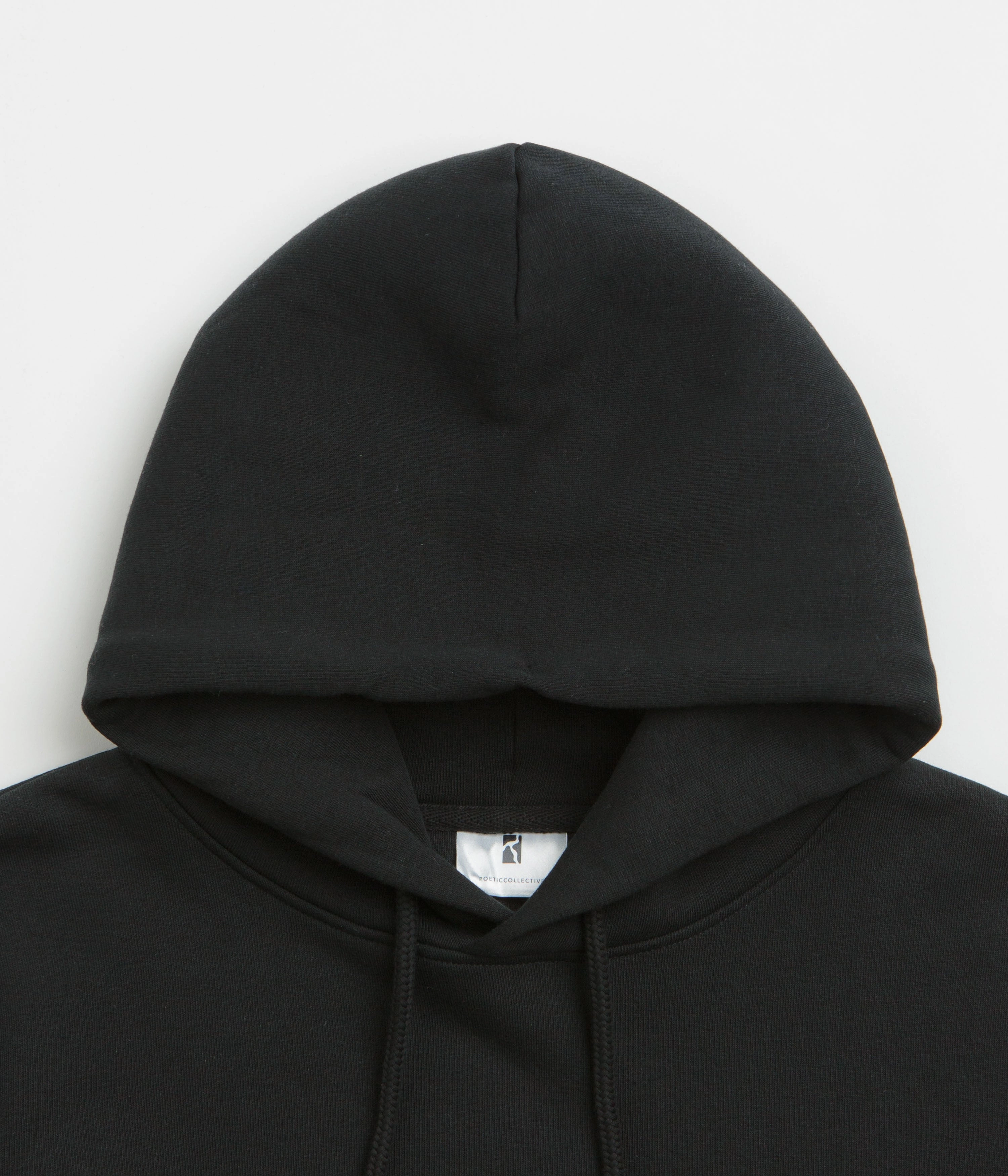 Poetic Collective Arm Outlines Hoodie - Black short sleeves Non Irritating Seams