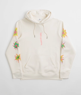 Sweat Resistant Interior Poetic Collective Arm Tribal Hoodie - Ivory