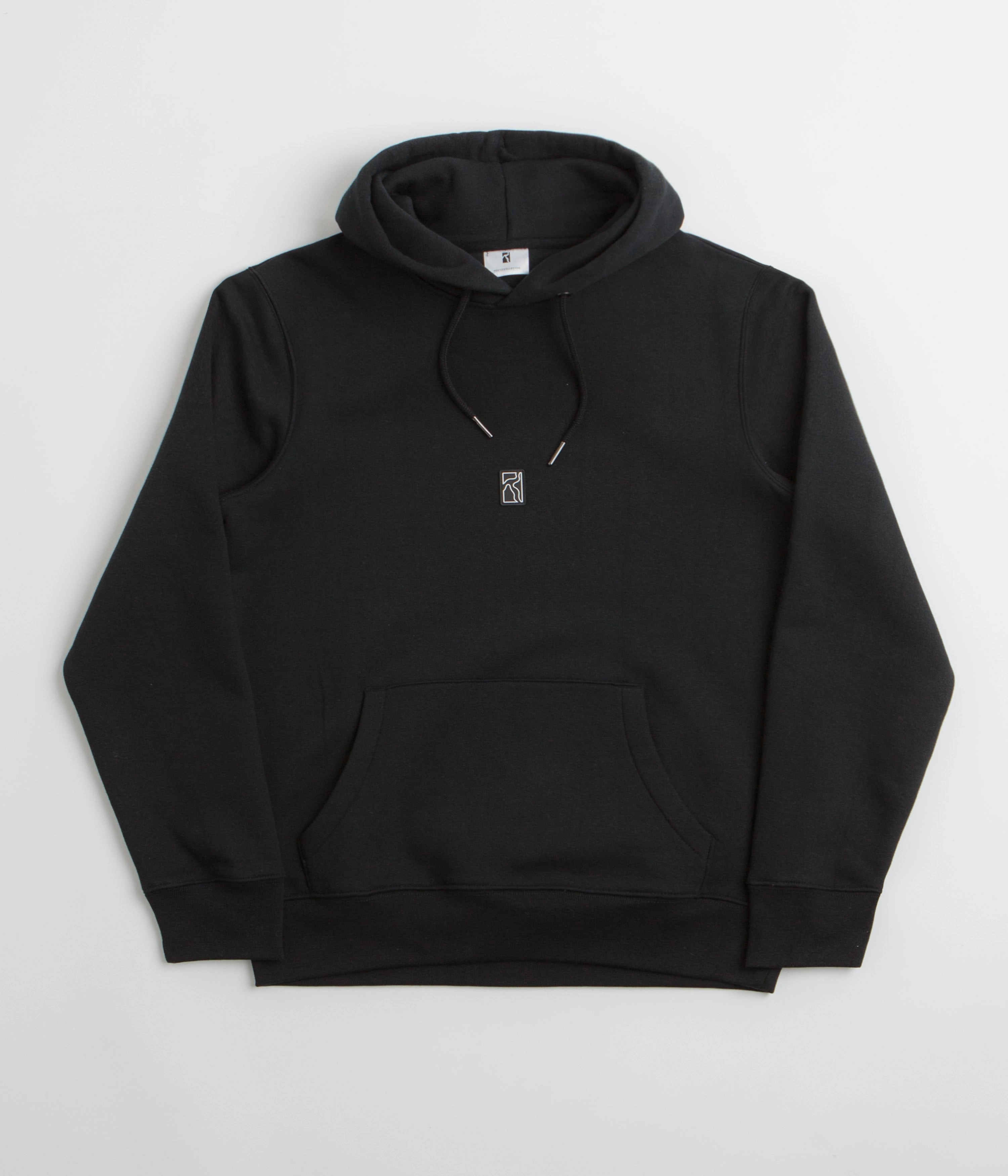 Poetic Collective Big Skull Hoodie - Black Structured Hood Shape