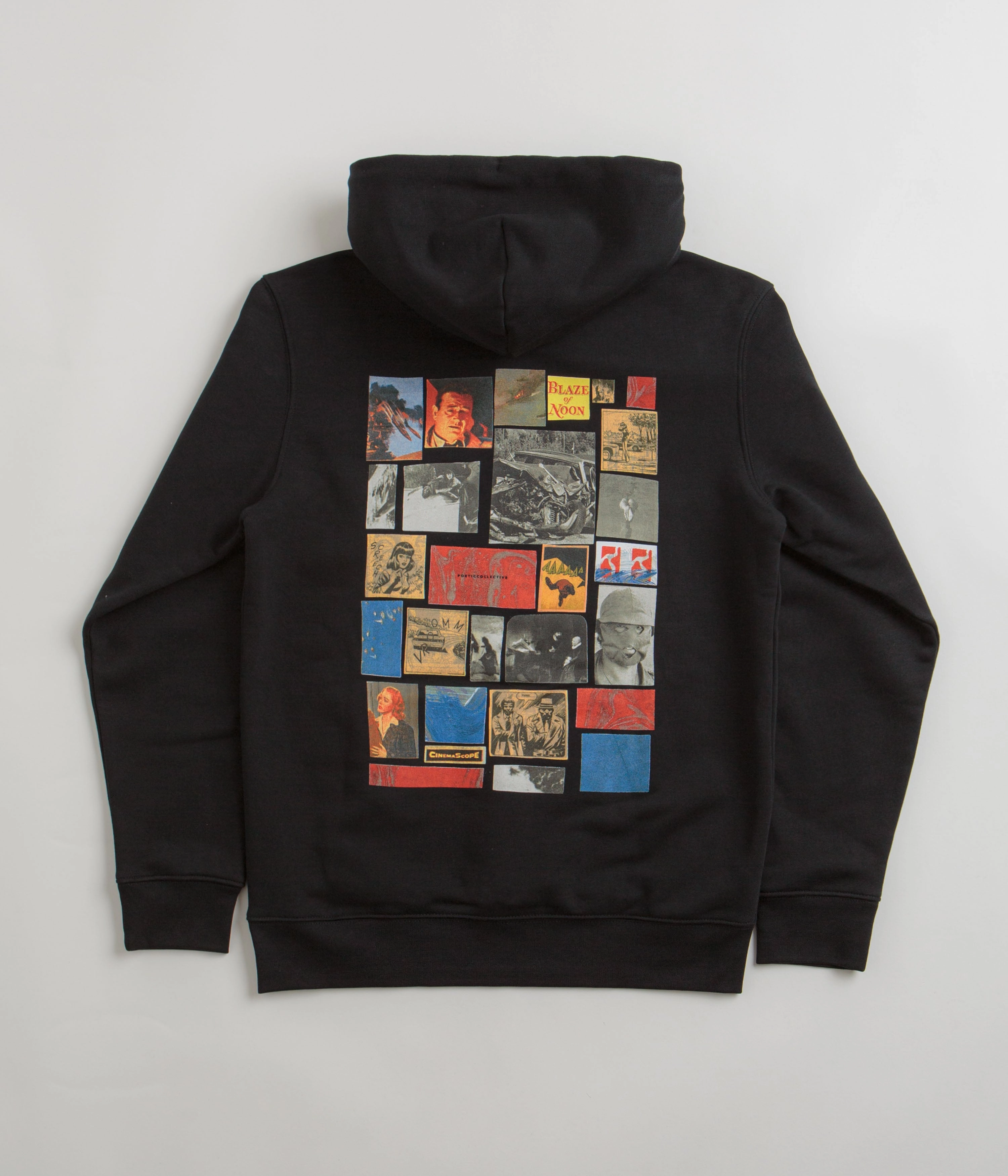 group style Ivy League style Poetic Collective Blaze Of Noon Hoodie - Black
