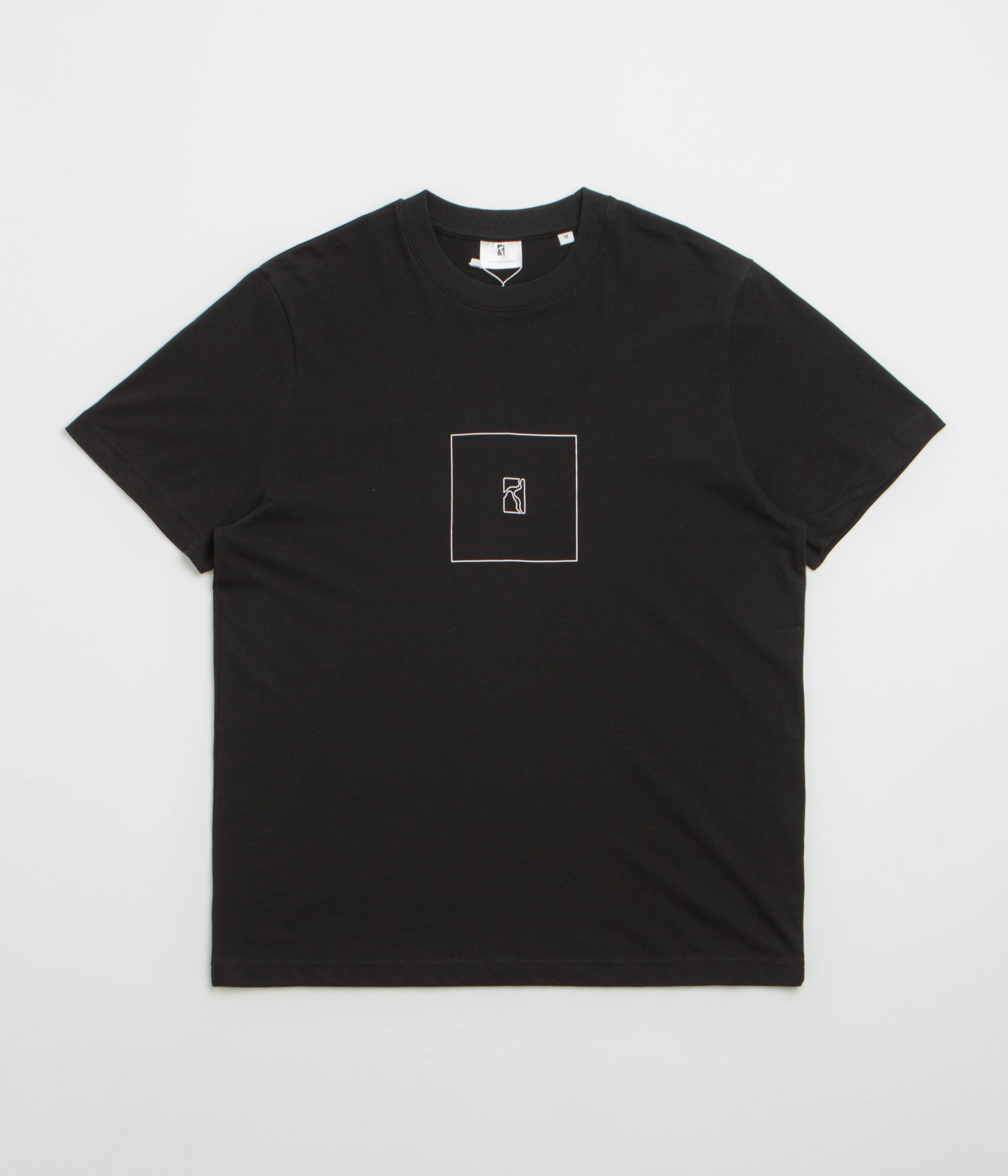 UV Protection Fabric Poetic Collective Box Outline T-Shirt - Black