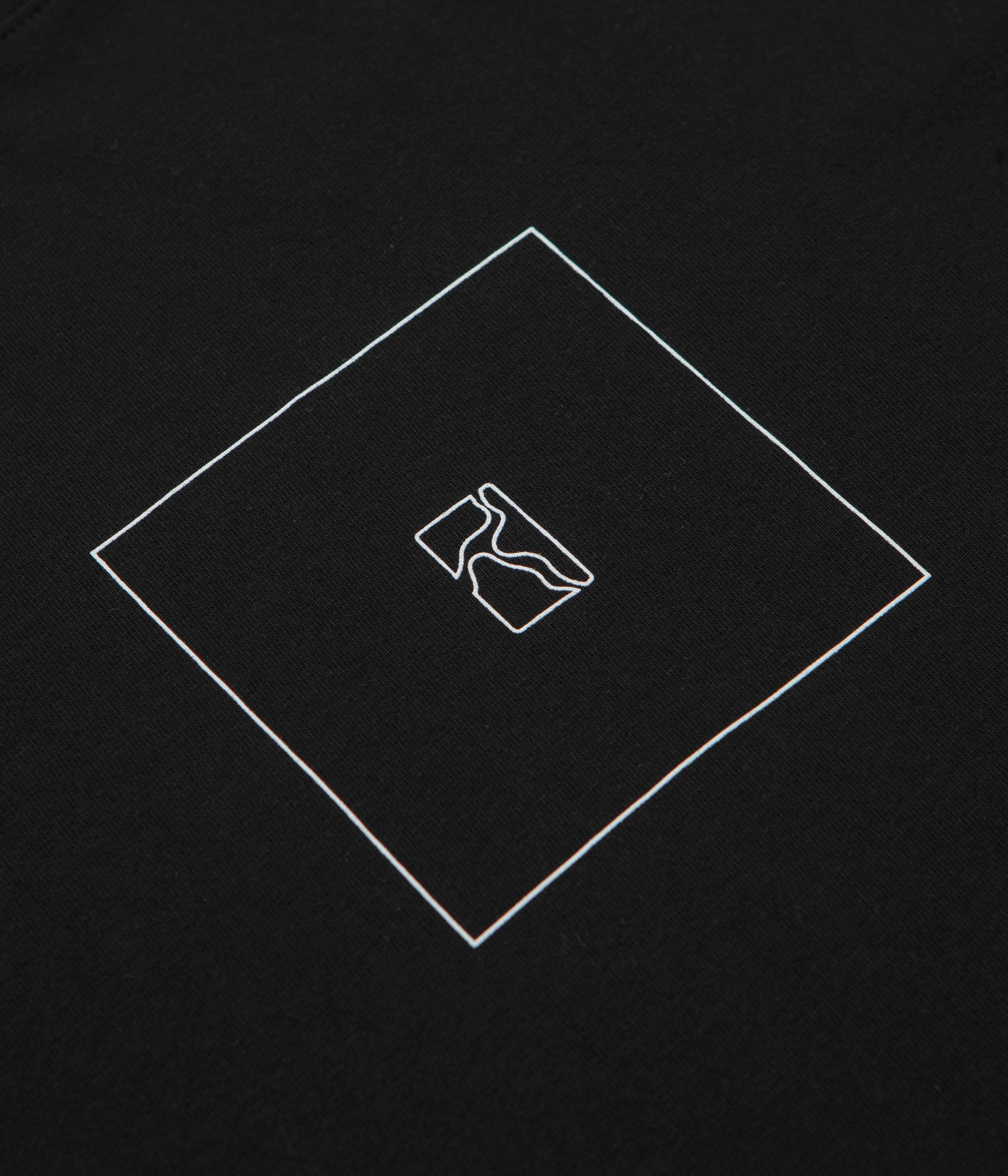 Poetic Collective Box Outline T-Shirt - Black Comfortable Casual Essential Style Wear