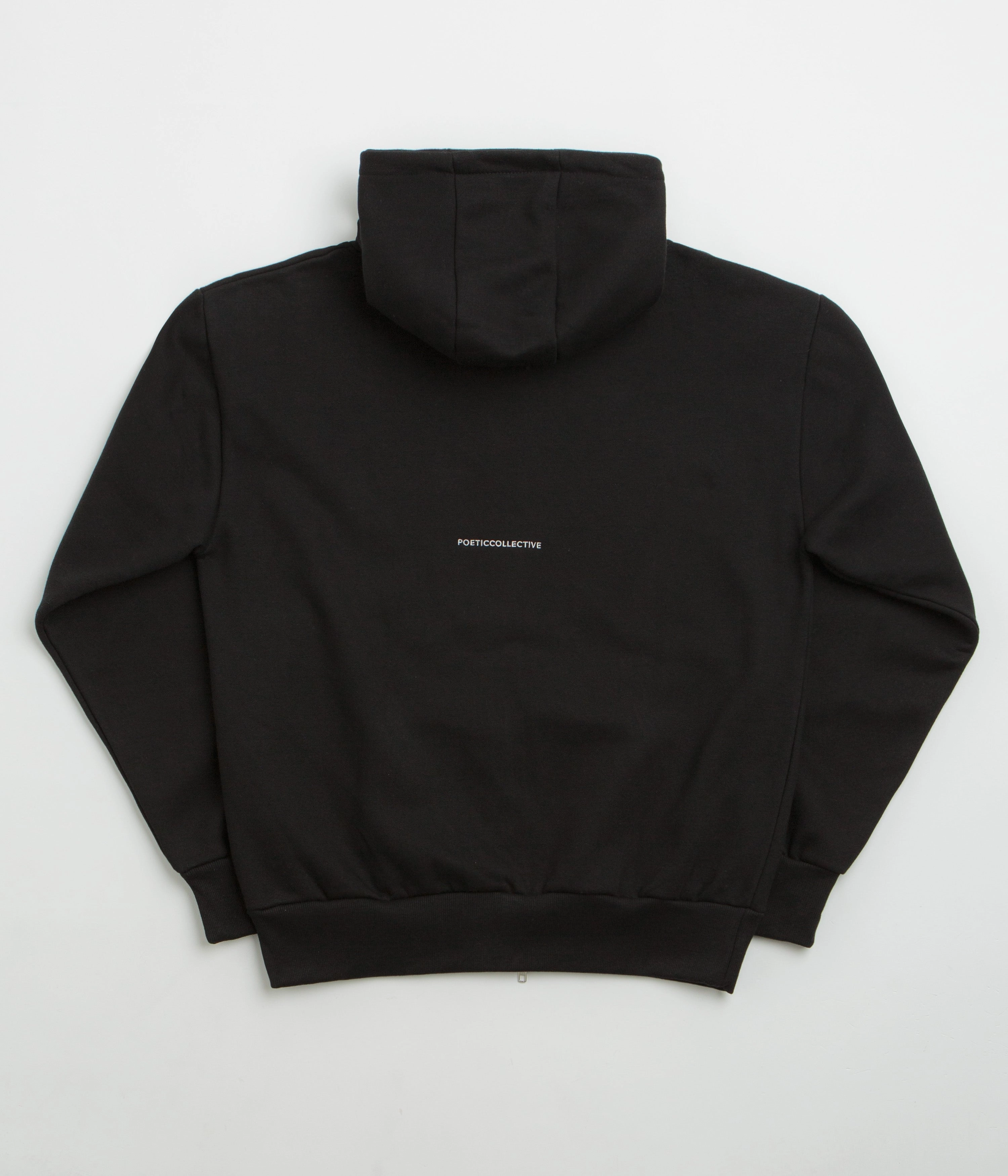 Poetic Collective Crayon Arm Zip Hoodie - Black Fleece Lined