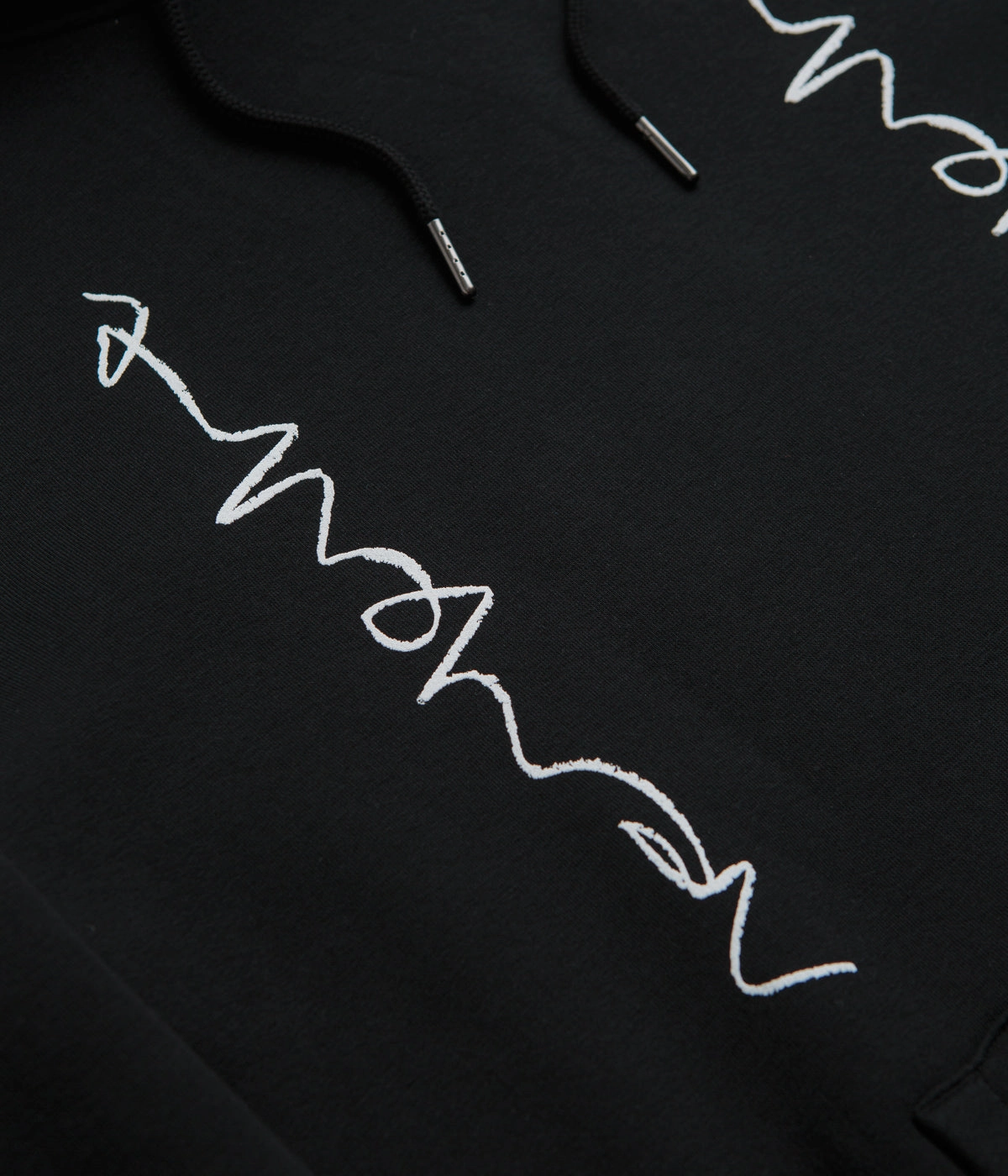 Streetwear Style Poetic Collective Crayon Chain Hoodie - Black