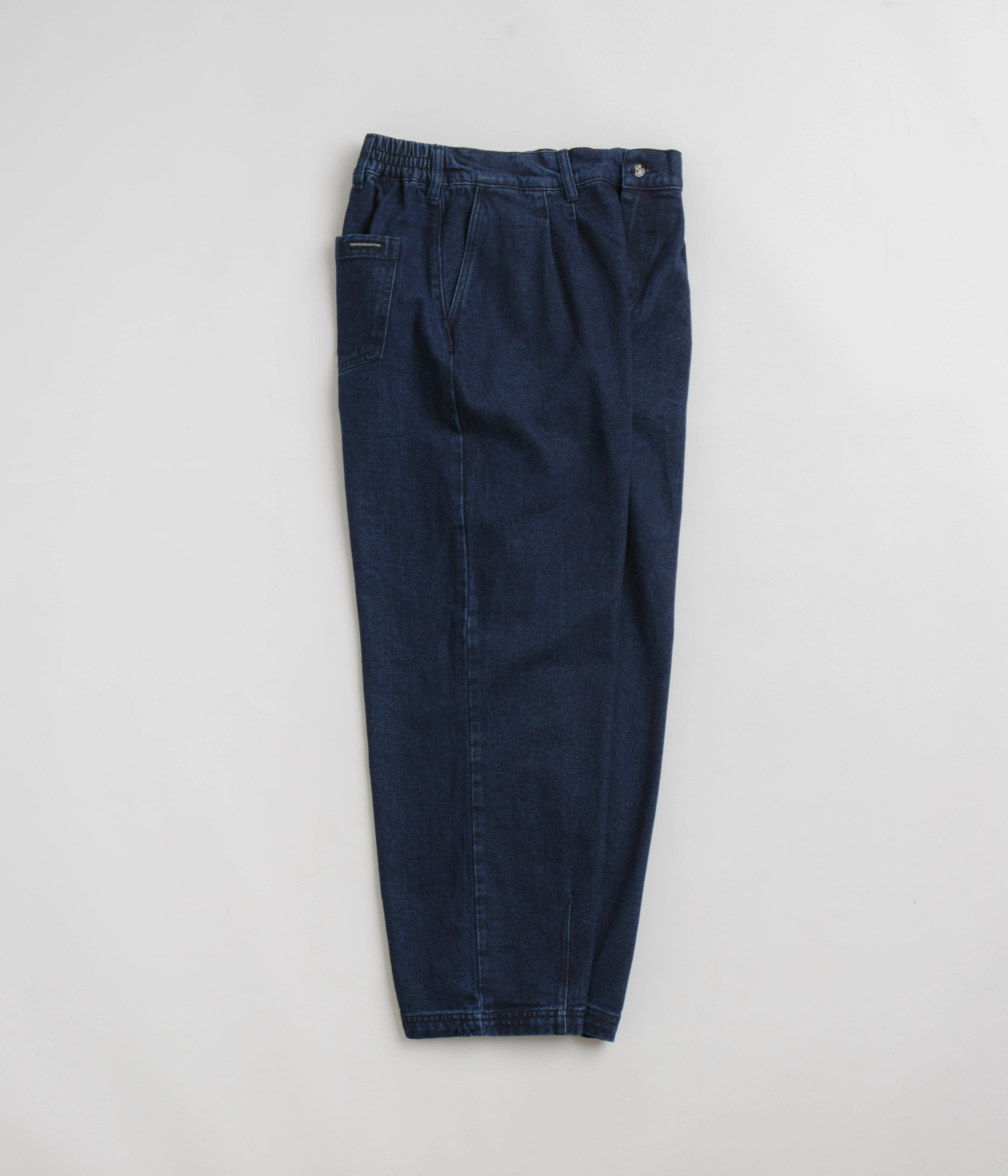 Poetic Collective Denim Balloon Pants - Classic Wash Cuffed hem