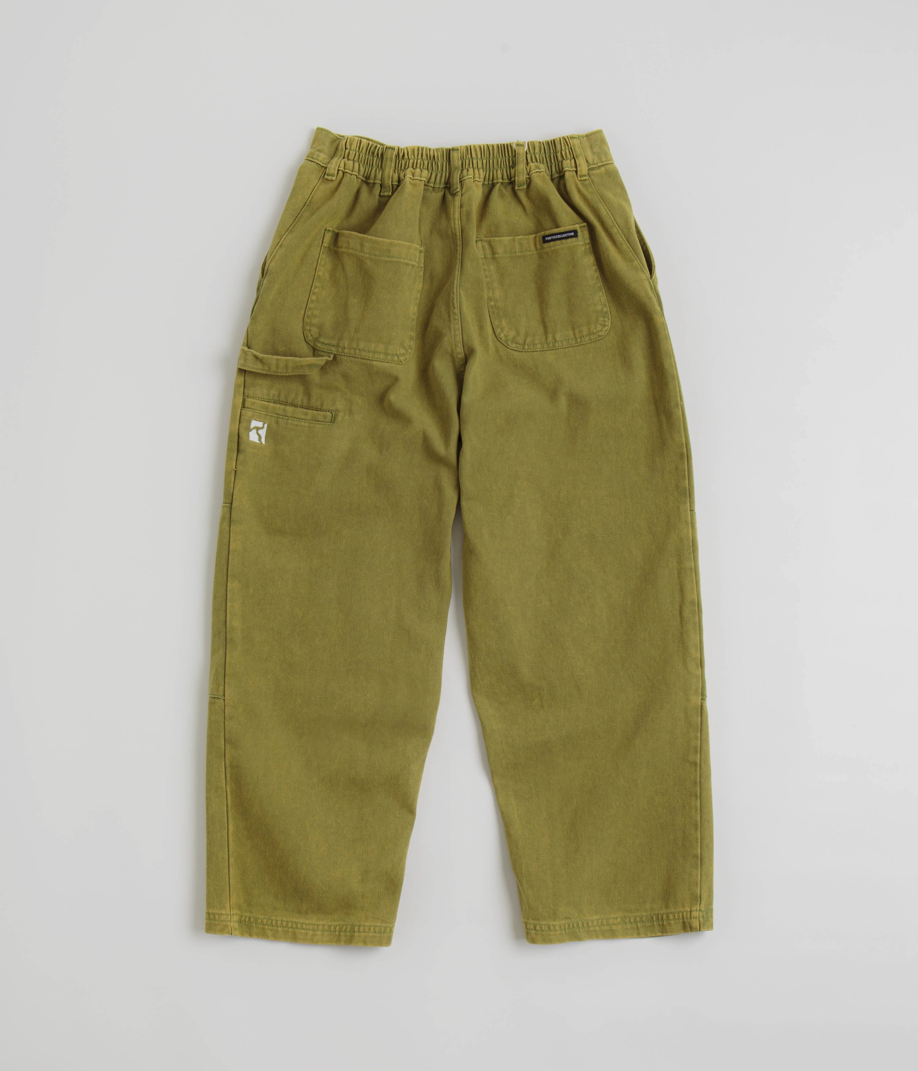 Poetic Collective Denim Sculptor Pants - Green Acid Wash BreathableMeshLining Water-resistant