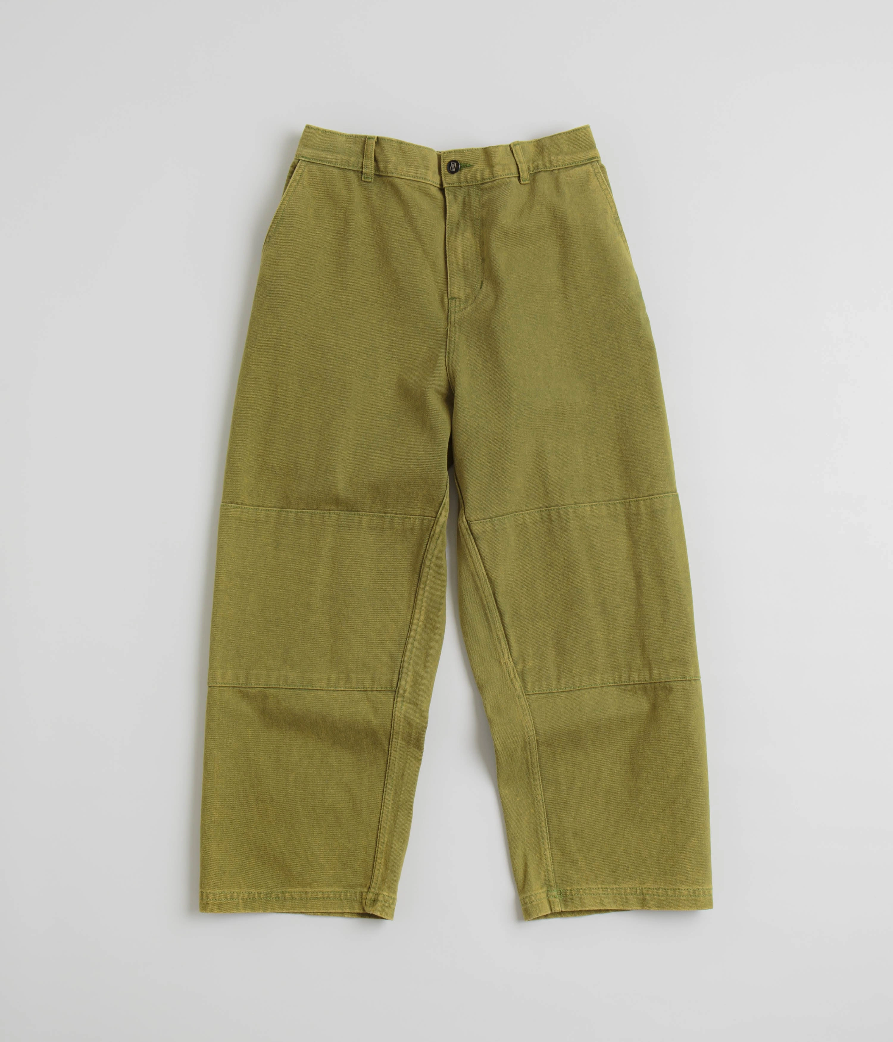 Poetic Collective Denim Sculptor Pants - Green Acid Wash Hypoallergenic fabric