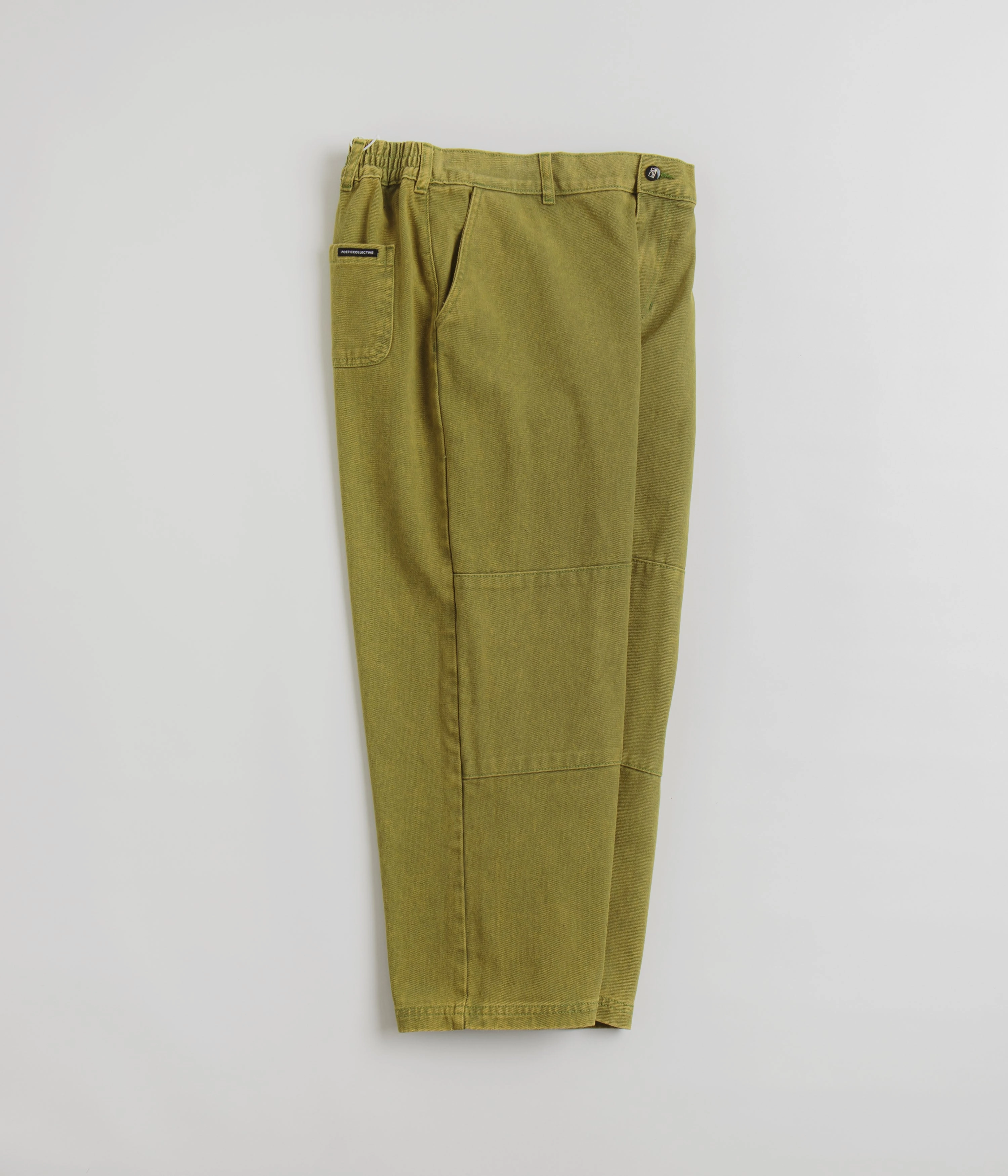 Poetic Collective Denim Sculptor Pants - Green Acid Wash Travel Ready Fit