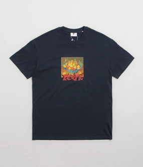 Poetic Collective Graff Fruit T-Shirt - Navy Zip Up Daily Style