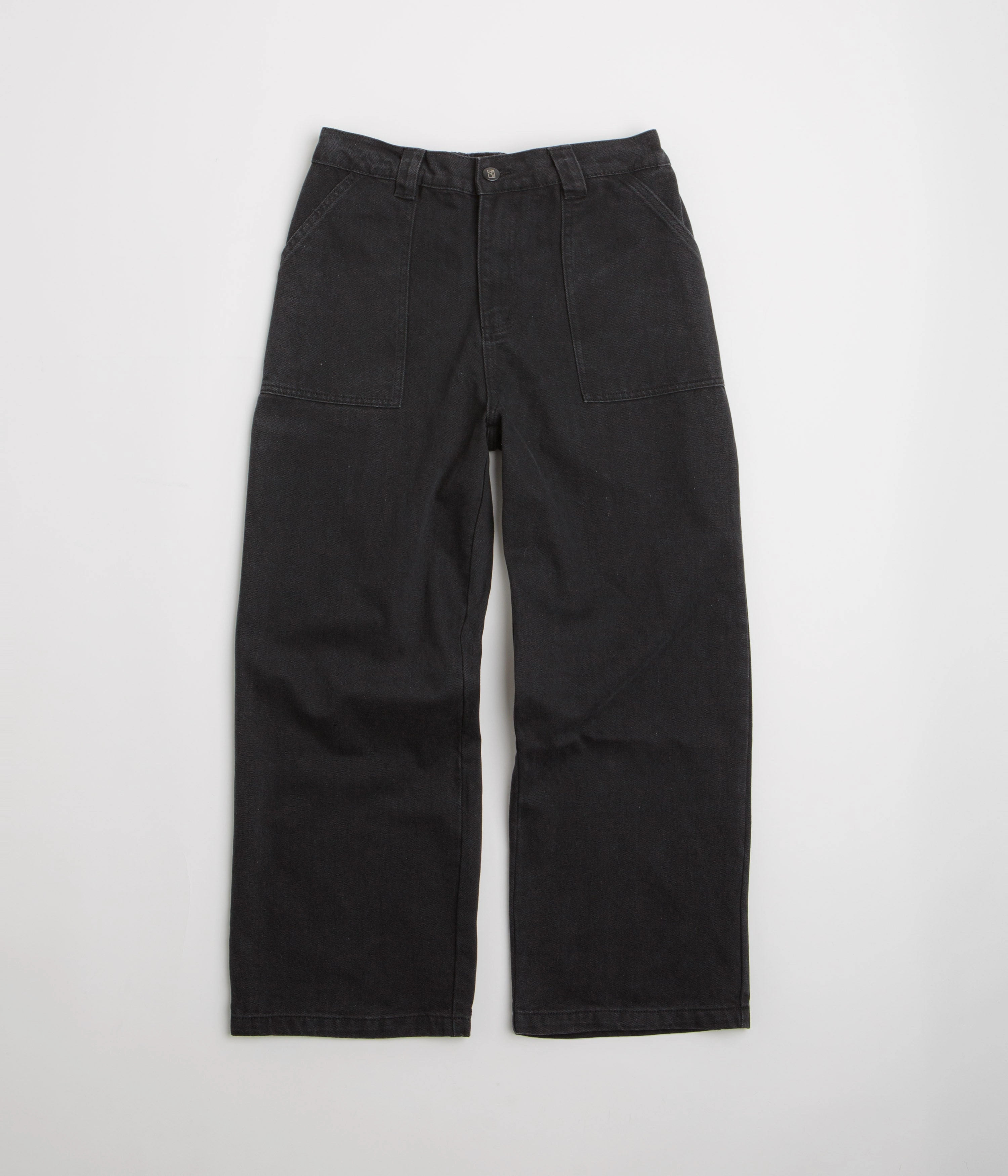 Poetic Collective Painter Pants - Black Denim Compact Weave Technology