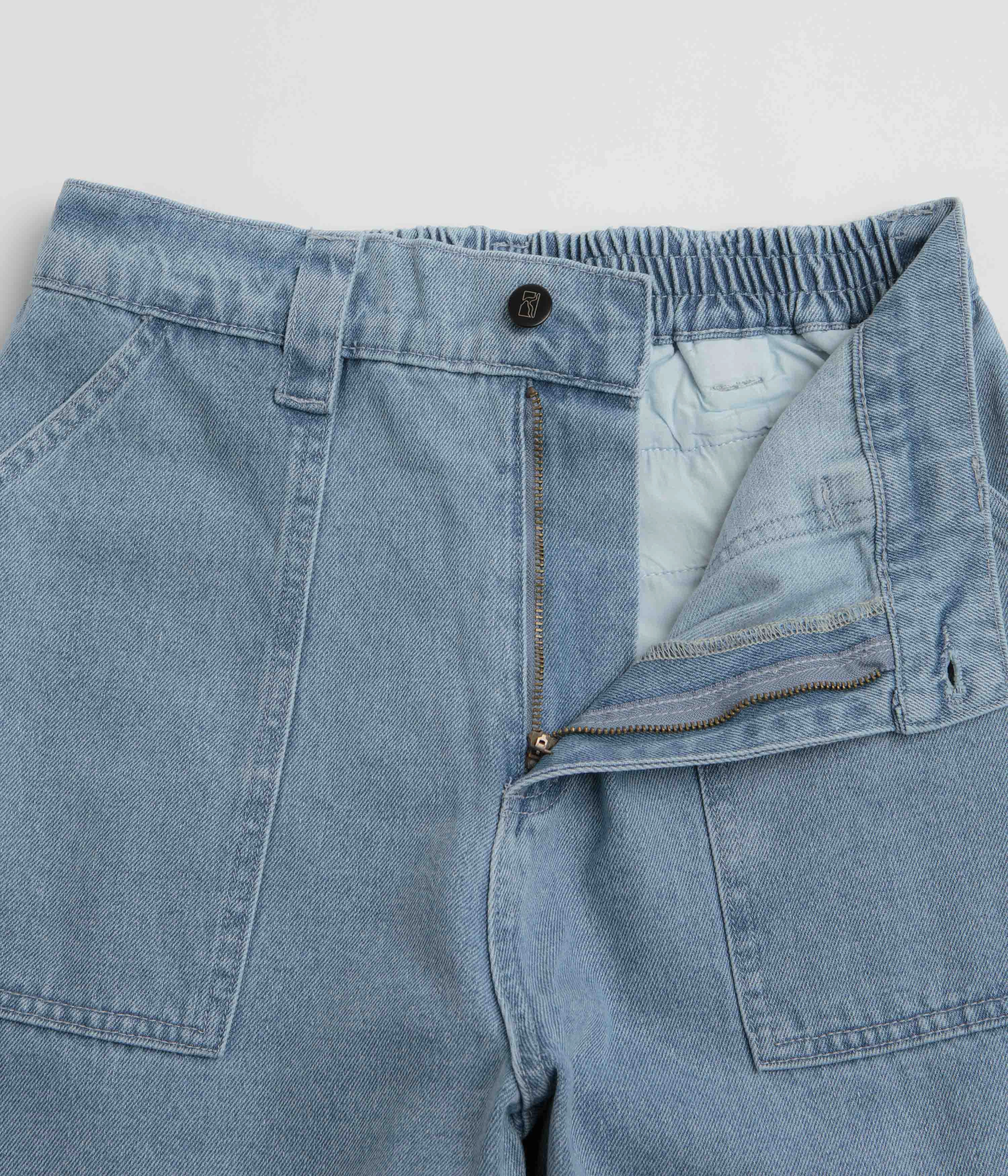 Durable Seam Construction Poetic Collective Painter Pants - Light Blue Denim