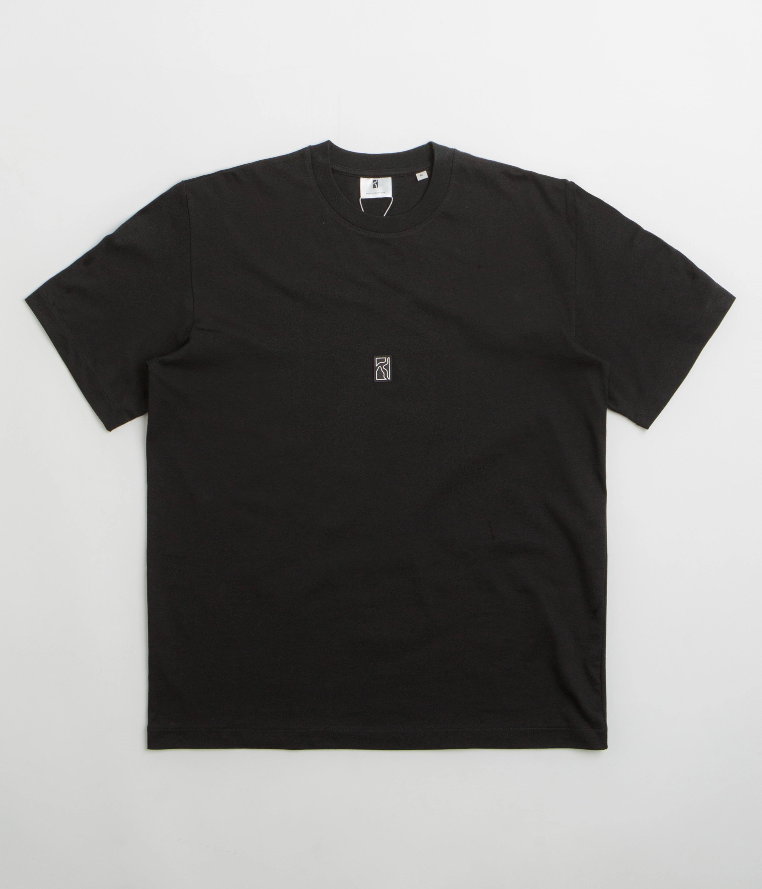 Poetic Collective Rubber Patch T-Shirt - Black Functional Style