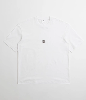 Poetic Collective Rubber Patch T-Shirt - White Simple and Comfortable