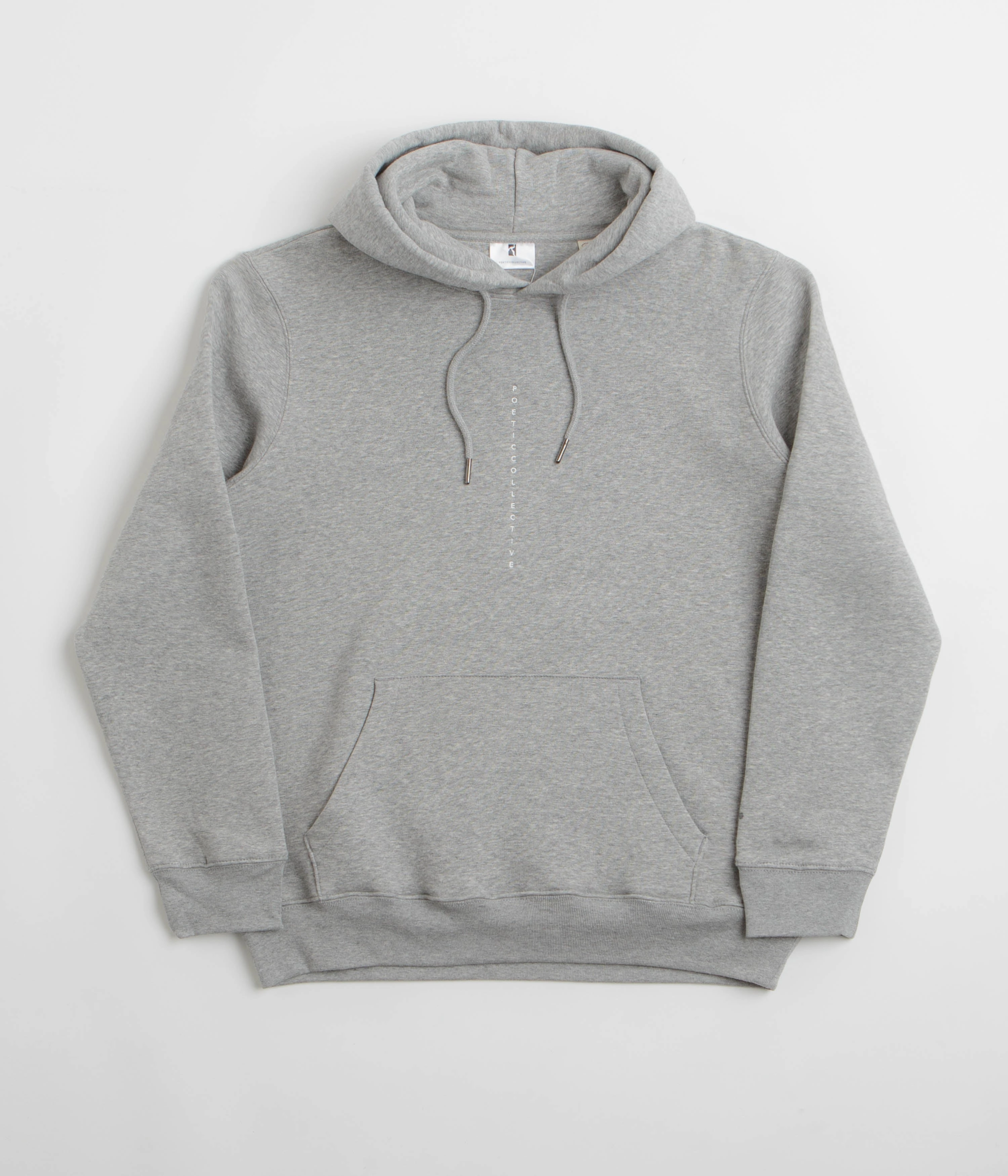 Everyday Comfort Poetic Collective Shaped Collage Hoodie - Heather Grey