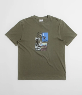 Poetic Collective Skull T-Shirt - Khaki Anti Bacterial Treatment