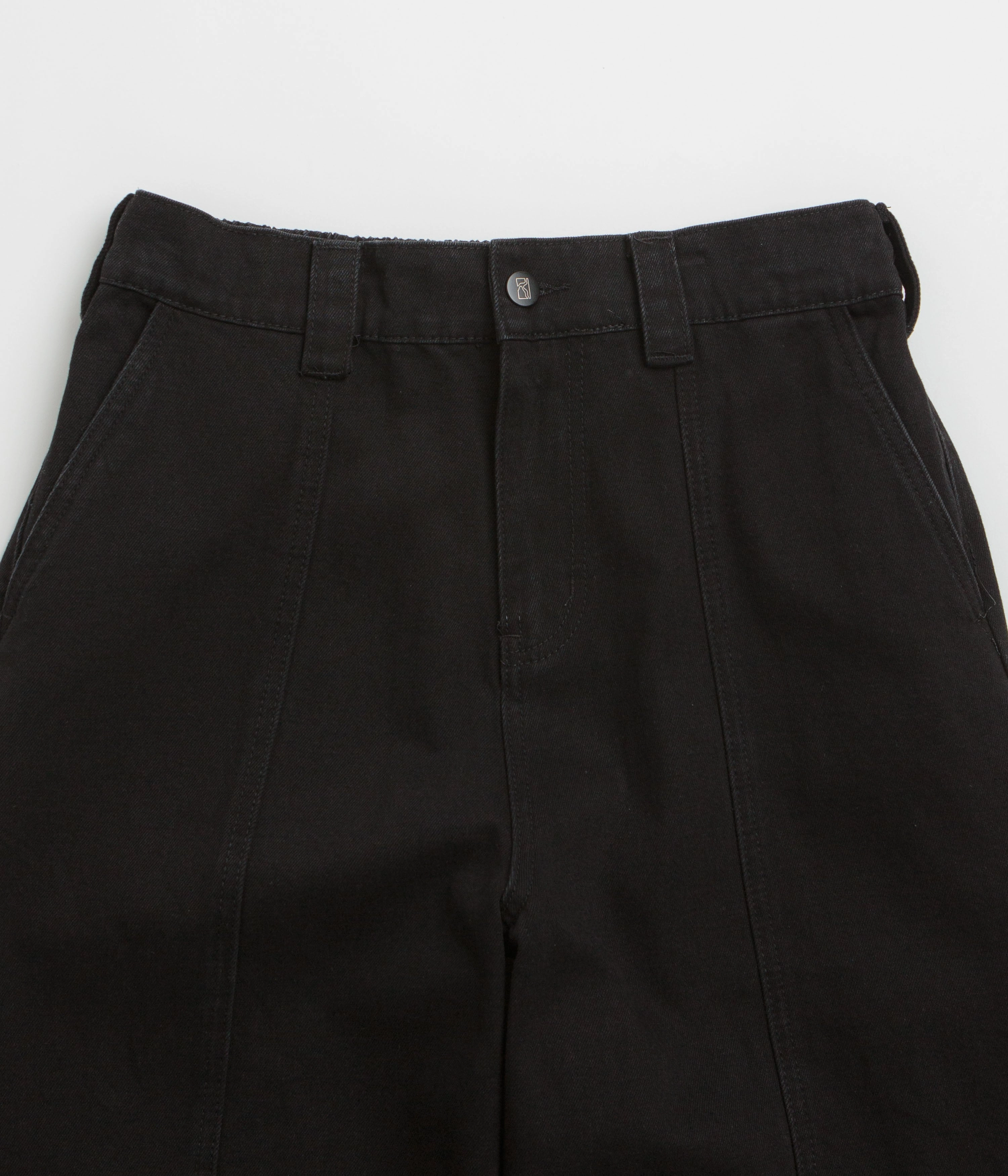Poetic Collective Split Pants - Black Denim Wash Lined interior WindResistantMaterial