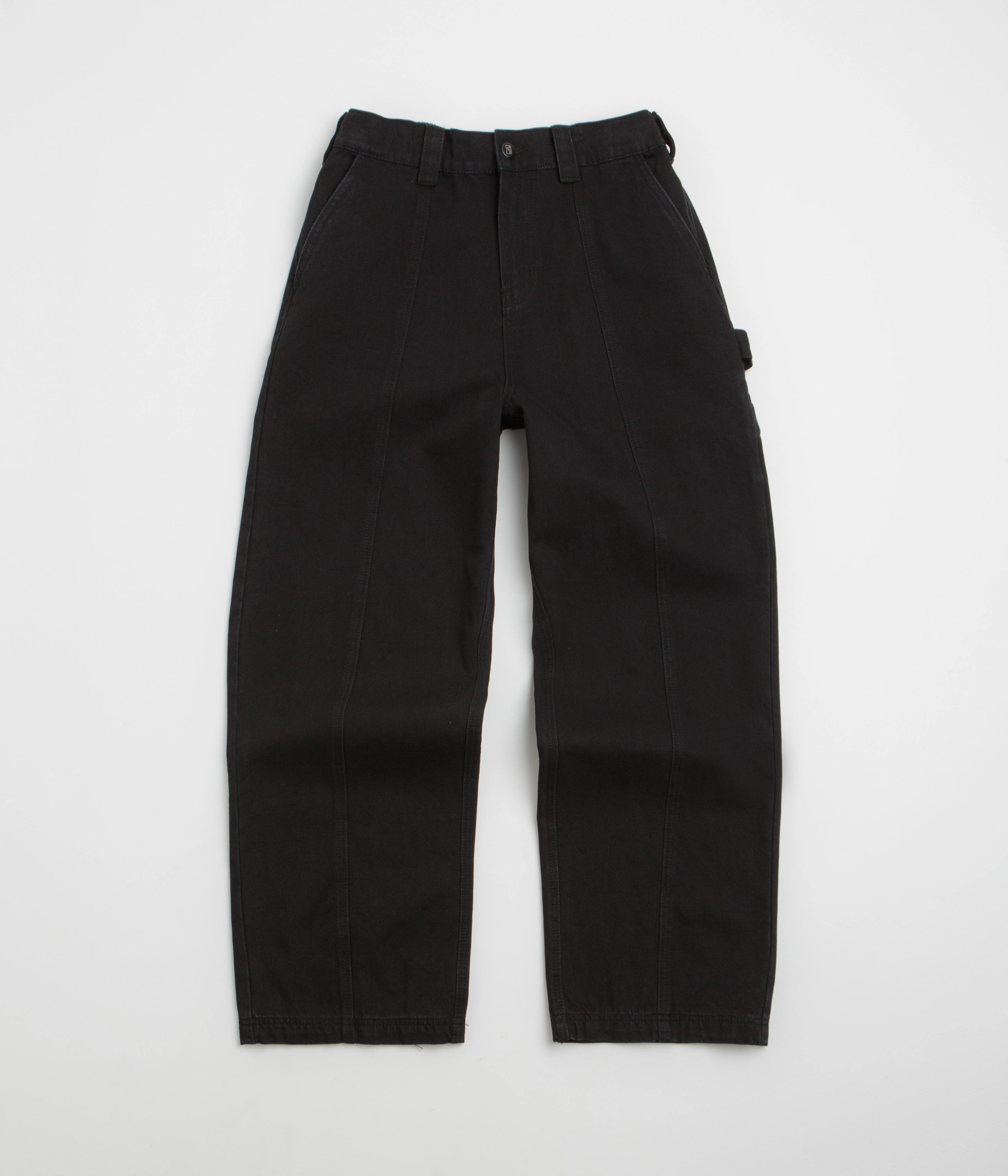 High Durability Thread Poetic Collective Split Pants - Black Denim Wash