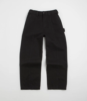High Durability Thread Poetic Collective Split Pants - Black Denim Wash