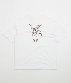 Versatile Wardrobe Piece Poetic Collective Star T-Shirt - White