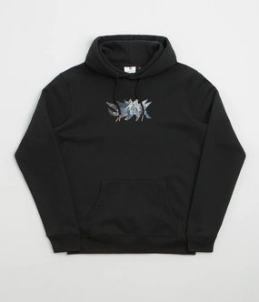 Poetic Collective Town Hoodie - Black Brushtail possum like