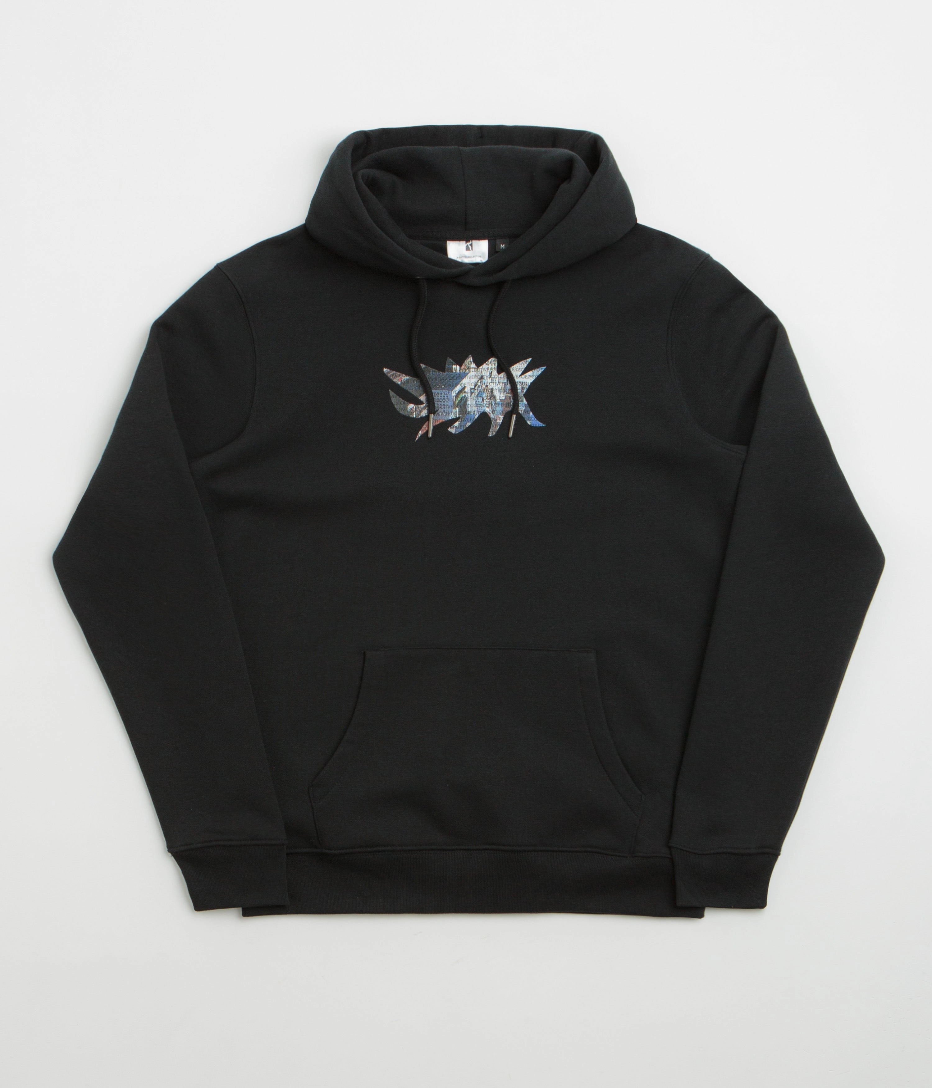 Poetic Collective Town Hoodie - Black Brushtail possum like