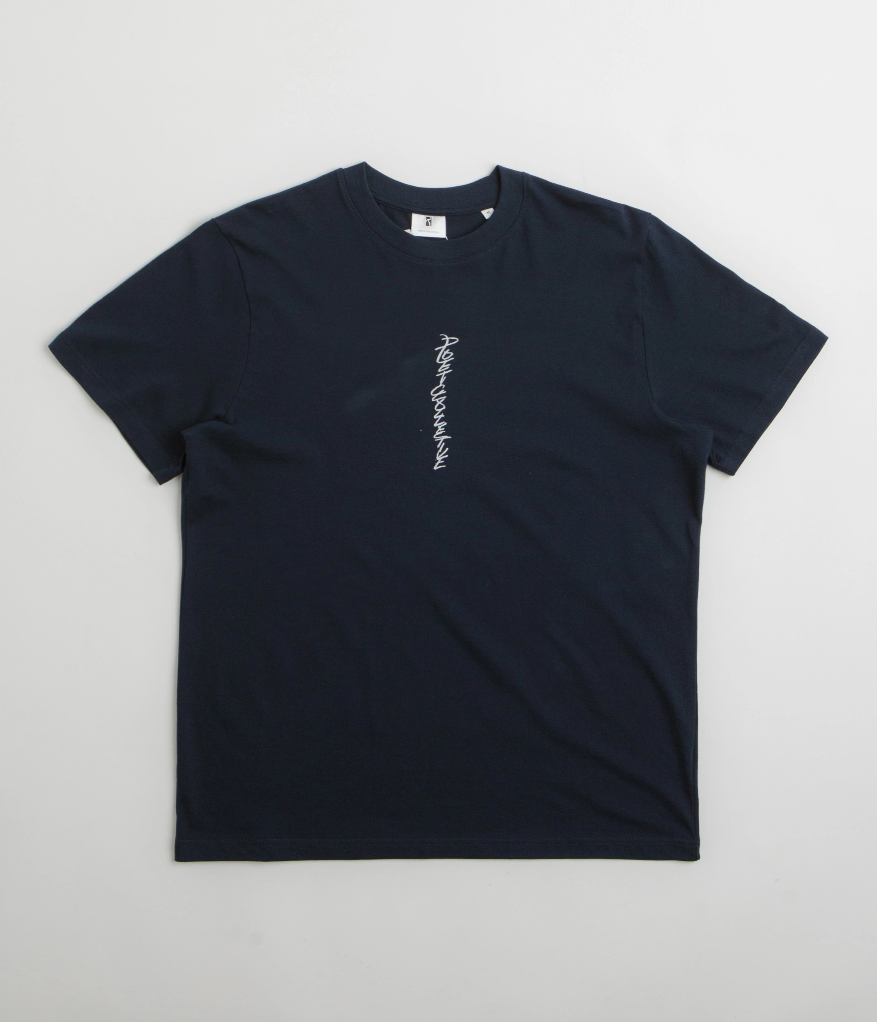 Poetic Collective Tribal T-Shirt - Navy Reinforced Shoulder Stitching Breathable knit