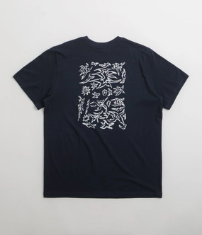 Poetic Collective Tribal T-Shirt - Navy Minimalist Style
