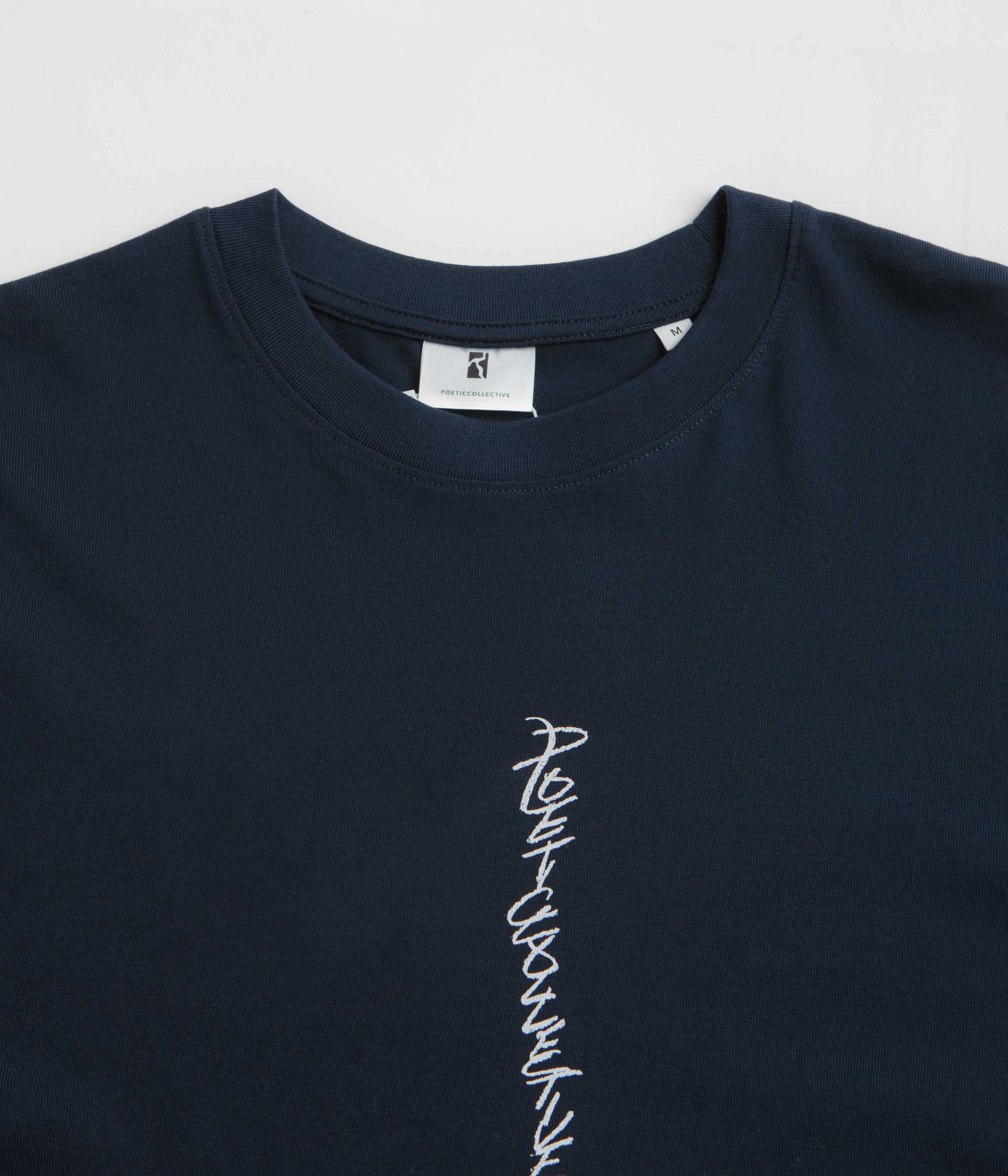 Feminine Fit NeutralTonesCollection Poetic Collective Tribal T-Shirt - Navy