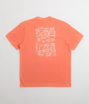 Fashion Top NonIrritating Fabric Poetic Collective Tribal T-Shirt - Orange