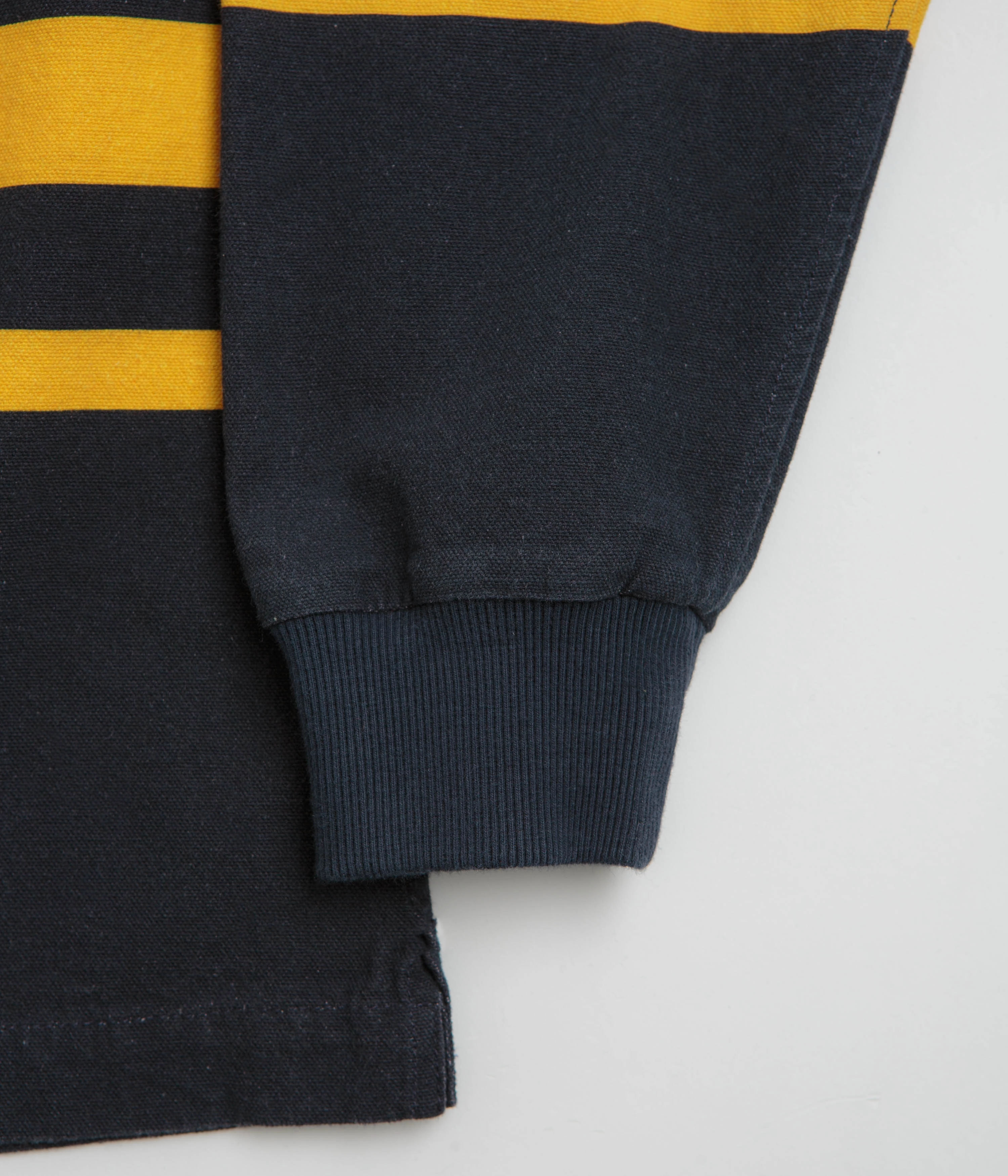 Poets Poets Rugby Shirt - Navy / Yellow Neutral Tones