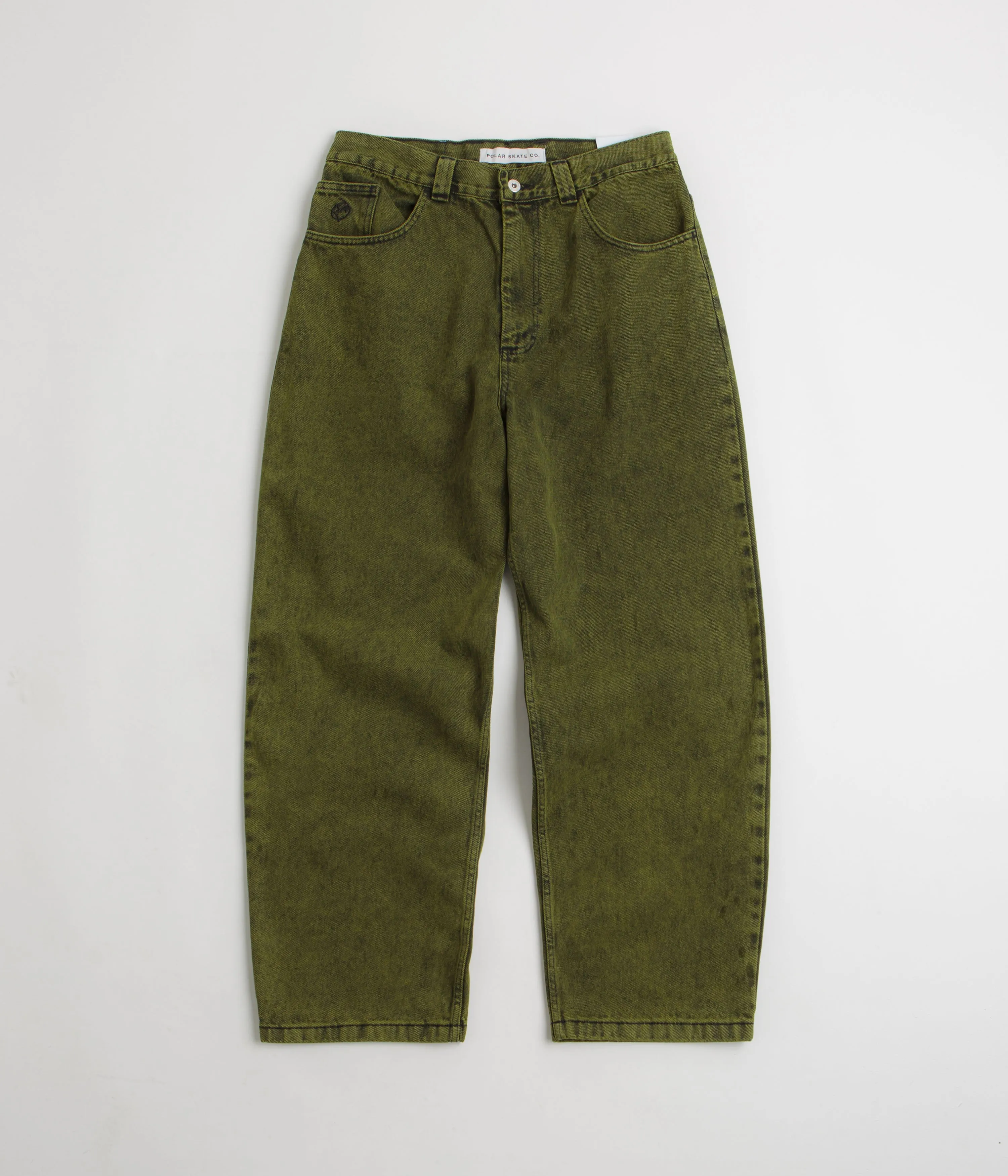 Polar Big Boy Jeans - Green / Black / Black Classic Wear Slim