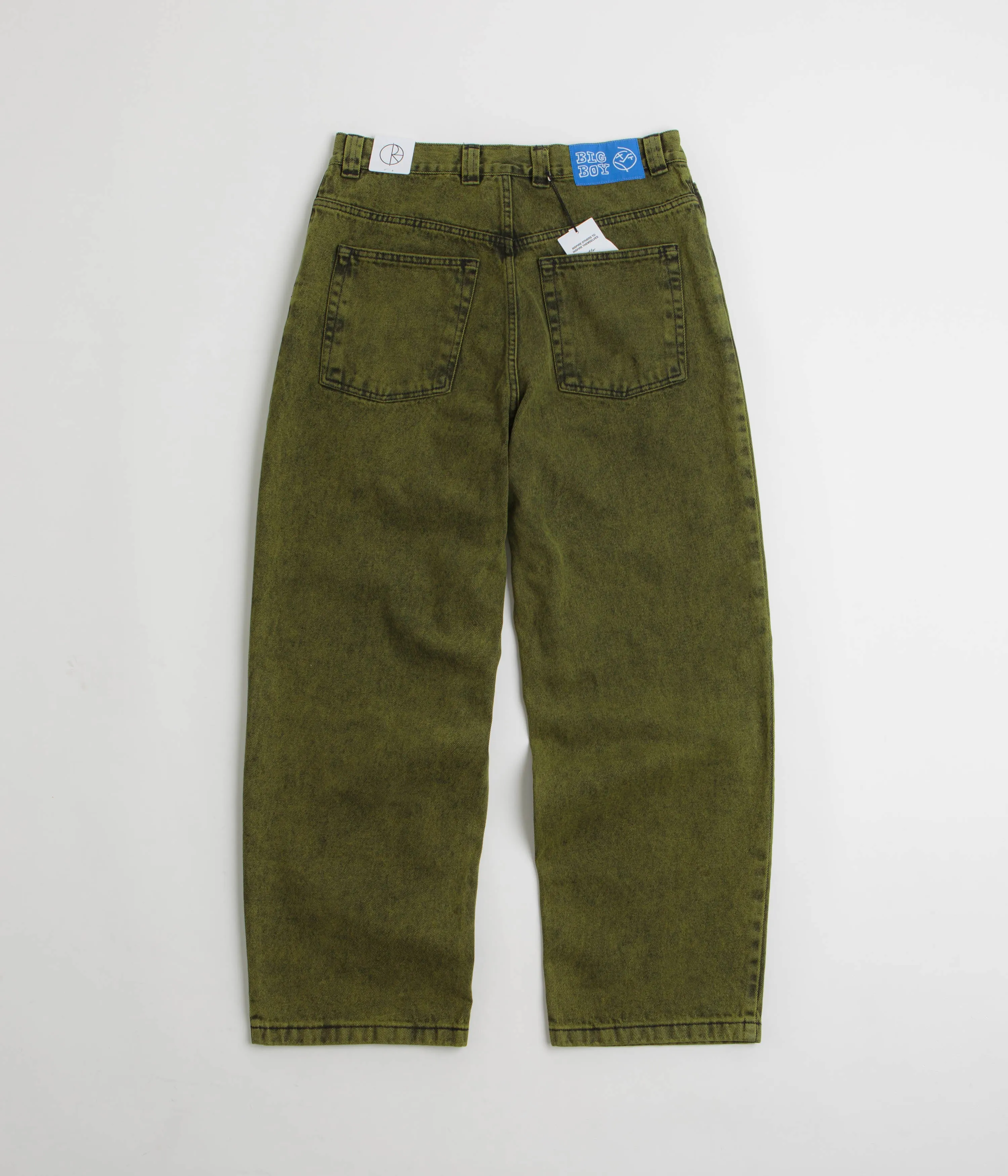 Polar Big Boy Jeans - Green / Black / Black Straight Cut